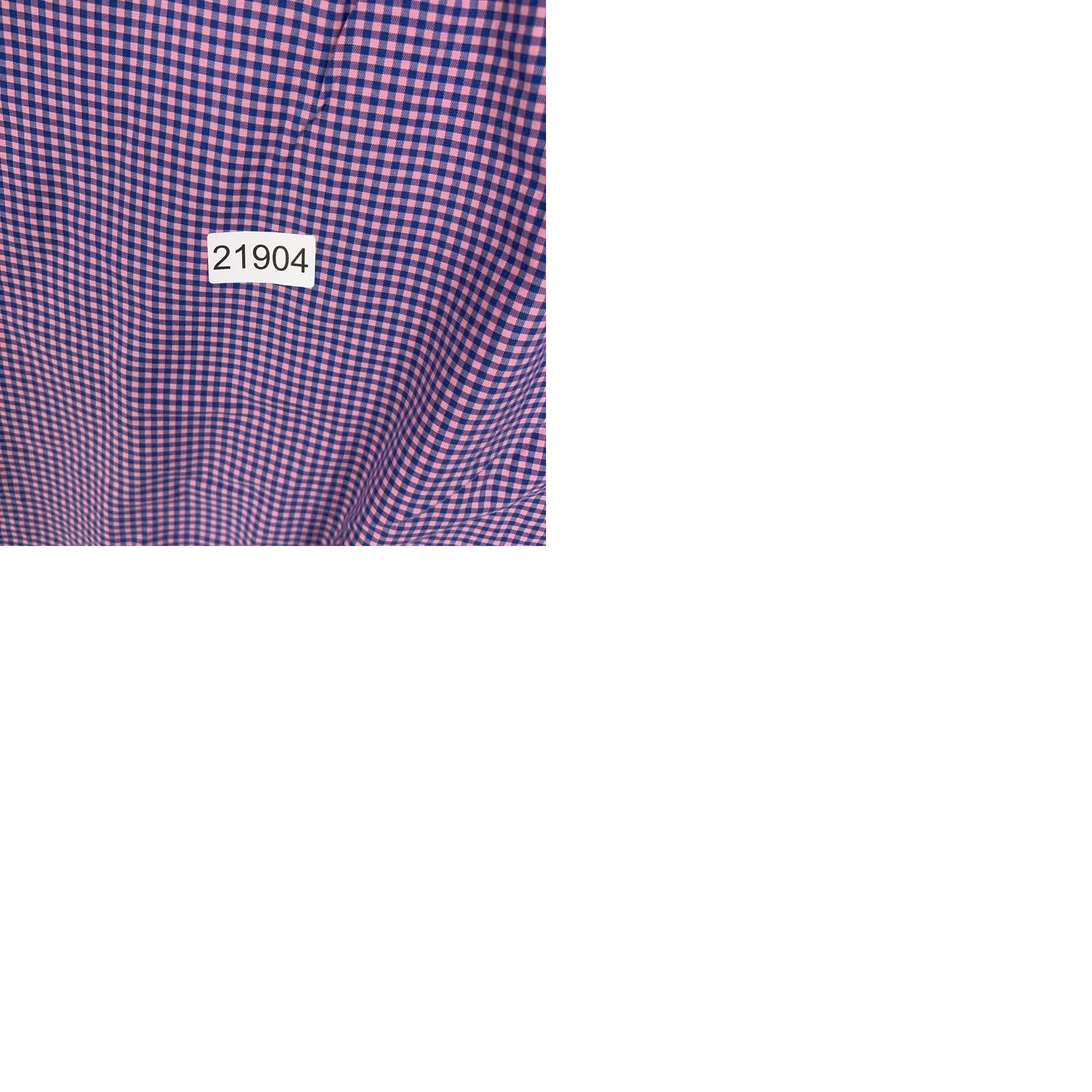 Pinko Turtleson Shirt Mens Large Pink Blue Gingham Button-Down Collar Long Sleeve Shirt Size US L / EU 52-54 / 3 - 10 Thumbnail