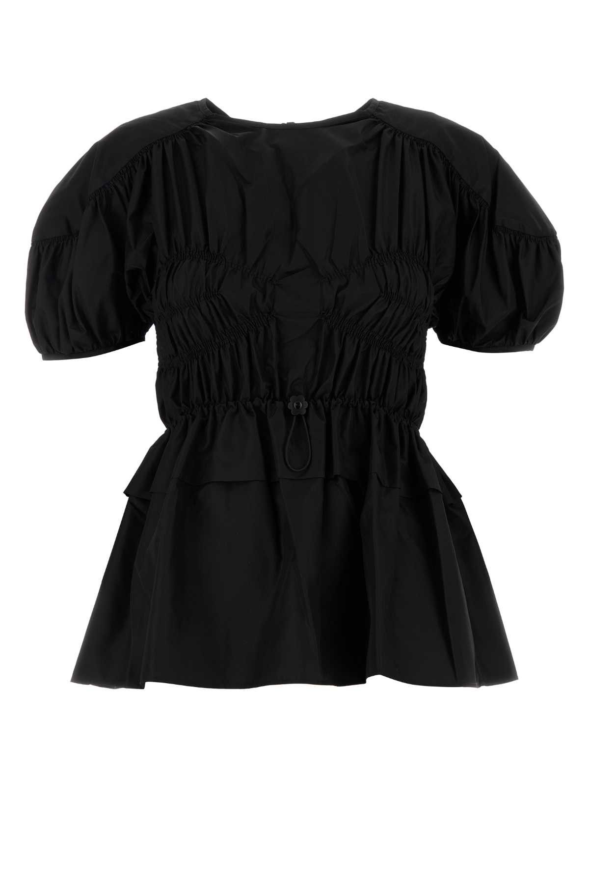 Cecilie Bahnsen Black Tech Fabric Brooklyn Top Size S / US 4 / IT 40 - 1 Thumbnail