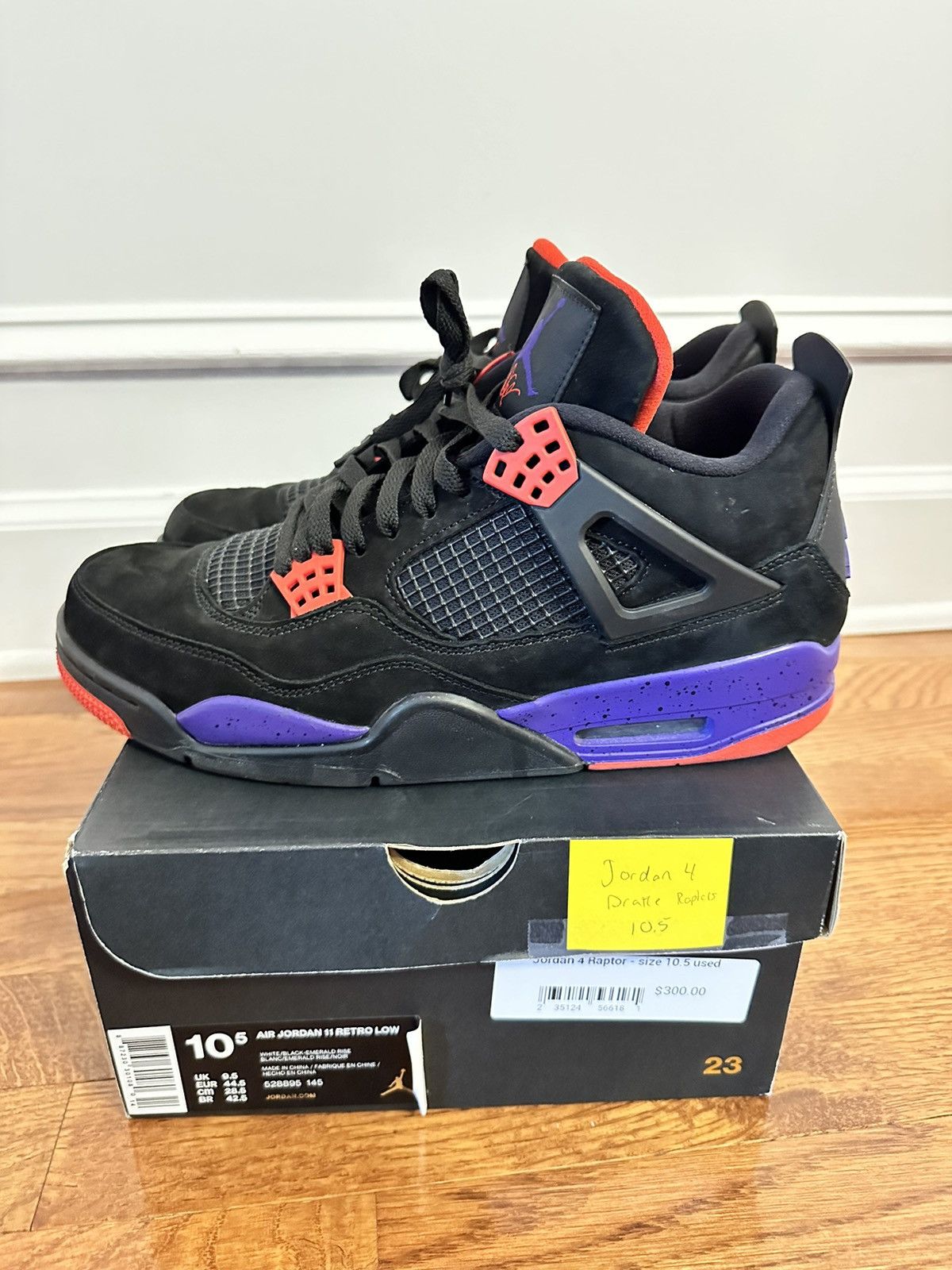 Jordan Retro Raptors Drake OVO 2019 Sz