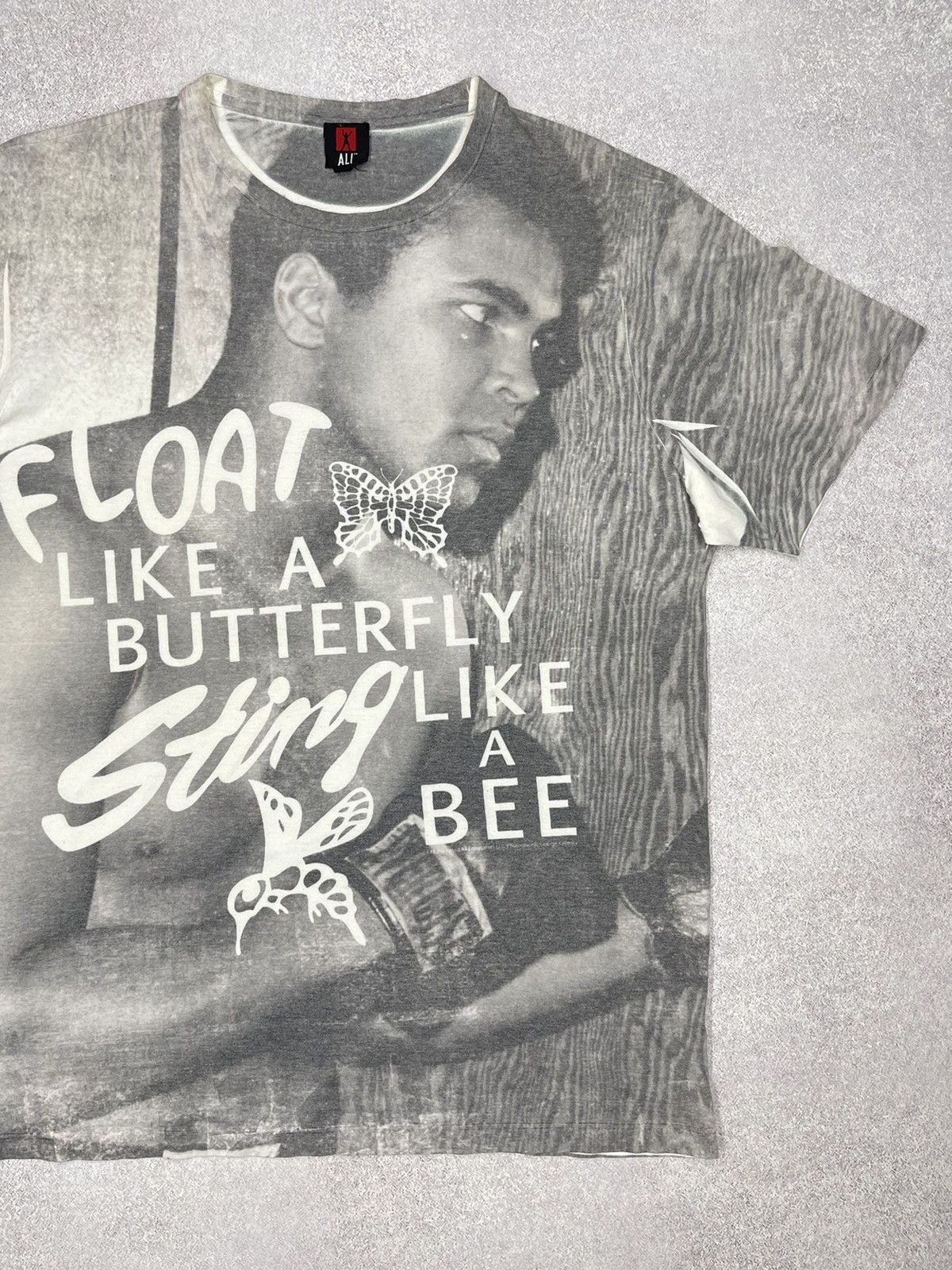 Other Vintage Muhammed Ali Full Print T Shirt Grey Boxing Legend Size US L / EU 52-54 / 3 - 3 Thumbnail