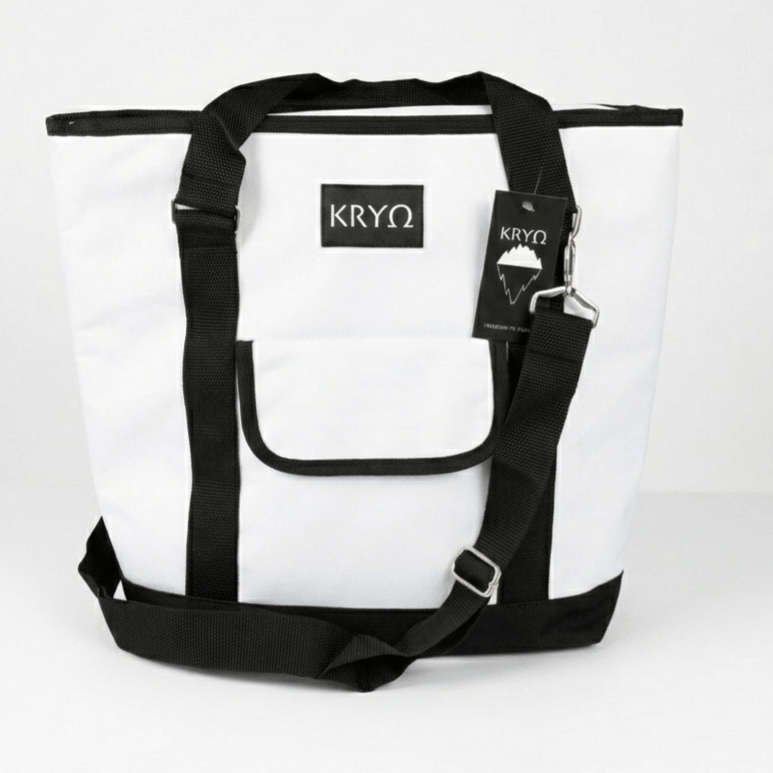 Other 2 KRYO 16x13x5" White Cooler Tote Bags Picnic Wine Lunch Size ONE SIZE - 2 Thumbnail