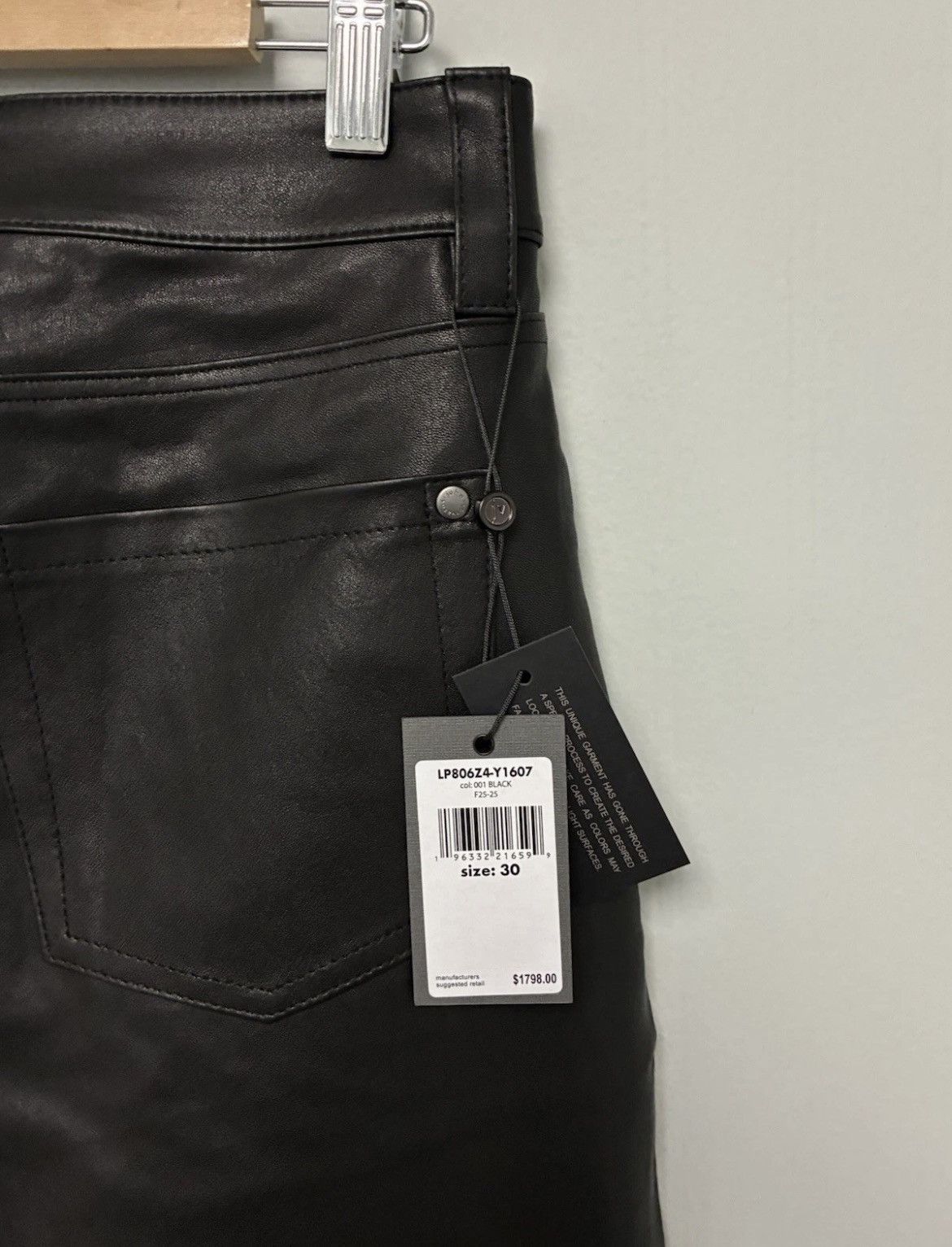 John Varvatos Rocker Leather pants. 30 Size US 30 / EU 46 - 5 Thumbnail