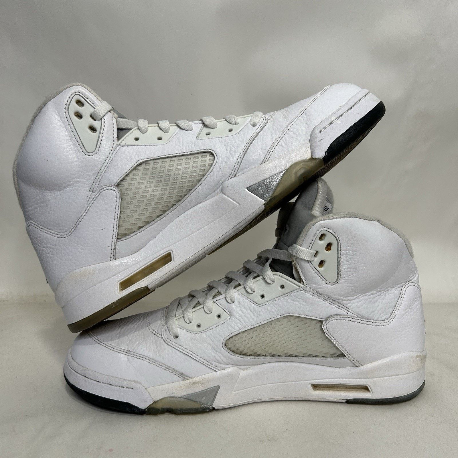 Nike Nike Air Jordan 5 Retro “White Metallic” Size US 13 / EU 46 - 3 Thumbnail
