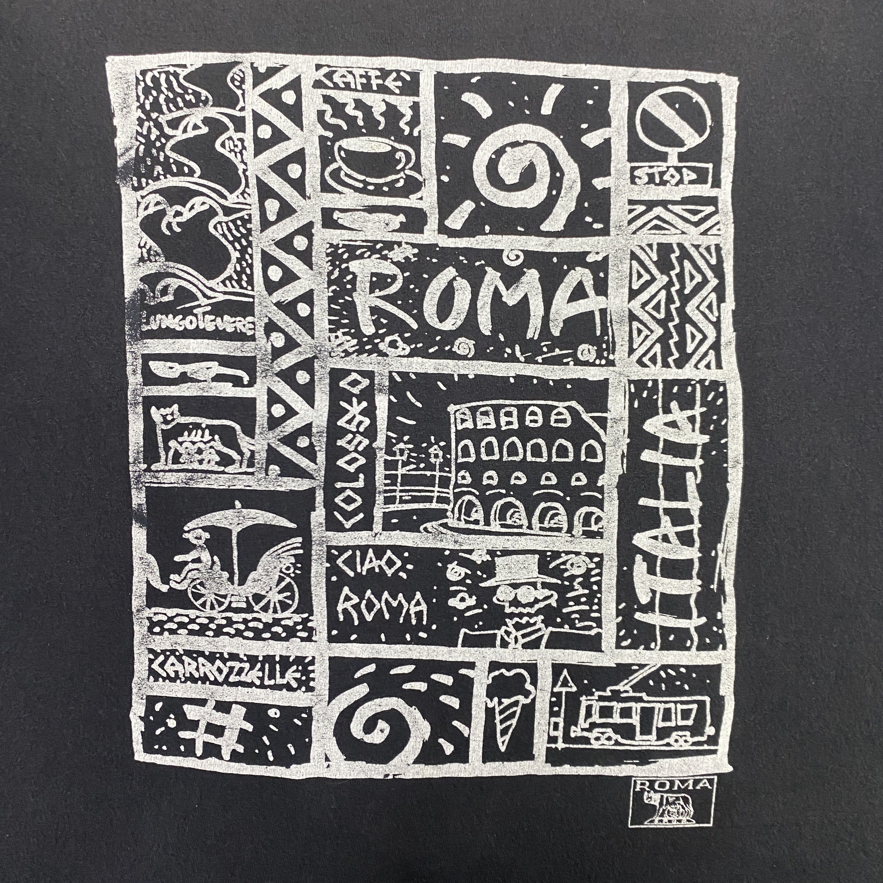Japanese Brand Vintage Roma Colosseo Art Black And White Italy Shirt - K021 Size US L / EU 52-54 / 3 - 3 Thumbnail