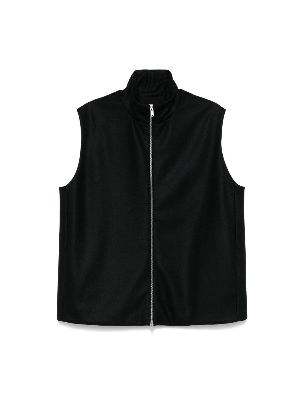 Jil Sander o1w1db11025 Zip up Vest in Black Size US M / EU 48-50 / 2 - 1 Thumbnail