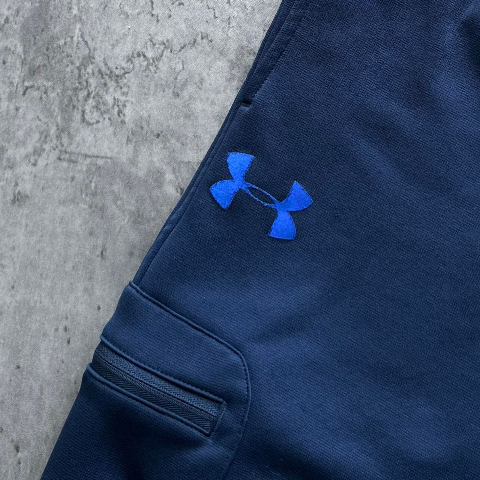 Under Armour × Vintage Vintage Y2K Under Armour Baggy Blue Grunge Sweatpants Size US 31 - 3 Thumbnail
