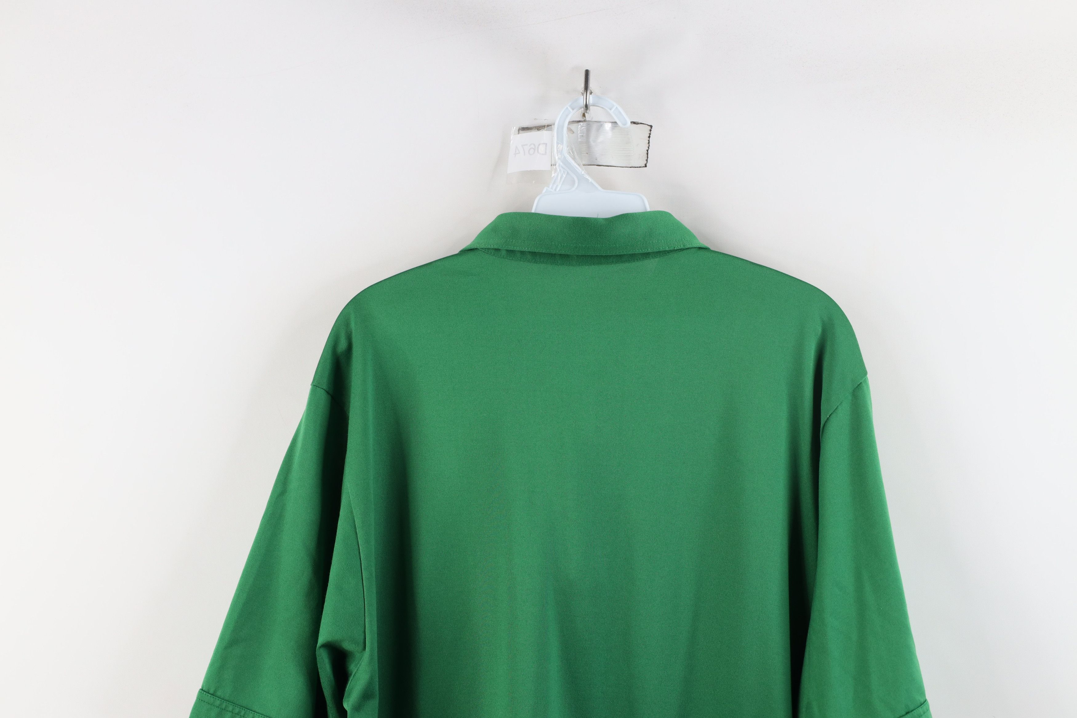 Vintage Vintage 70s Streetwear Collared Polo Shirt Masters Green Size US XL / EU 56 / 4 - 13 Thumbnail