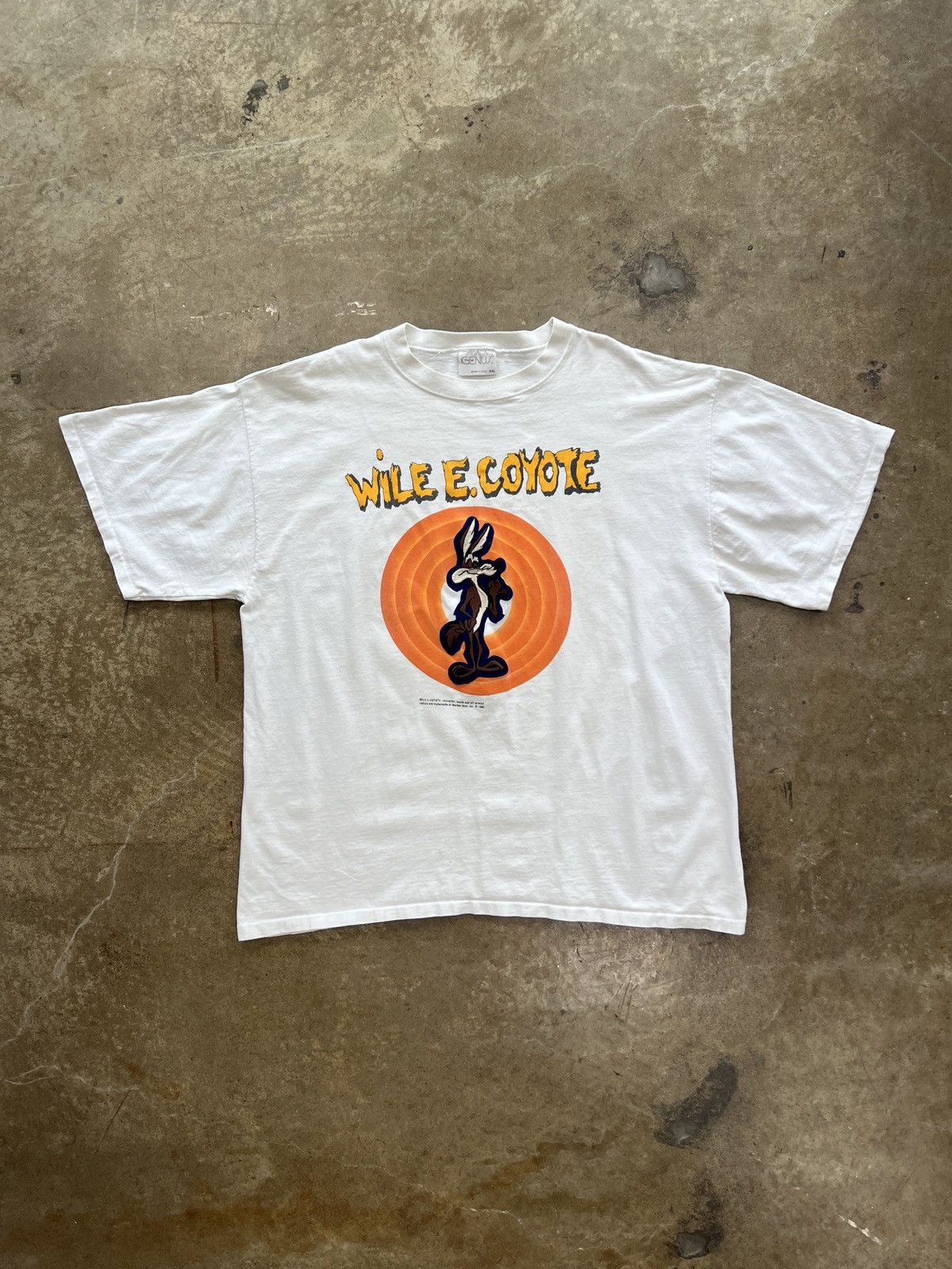 Warner Bros Vintage 1992 Looney Tunes Willie E Coyote Single Stitch XXL Size US XXL / EU 58 / 5 - 2 Thumbnail