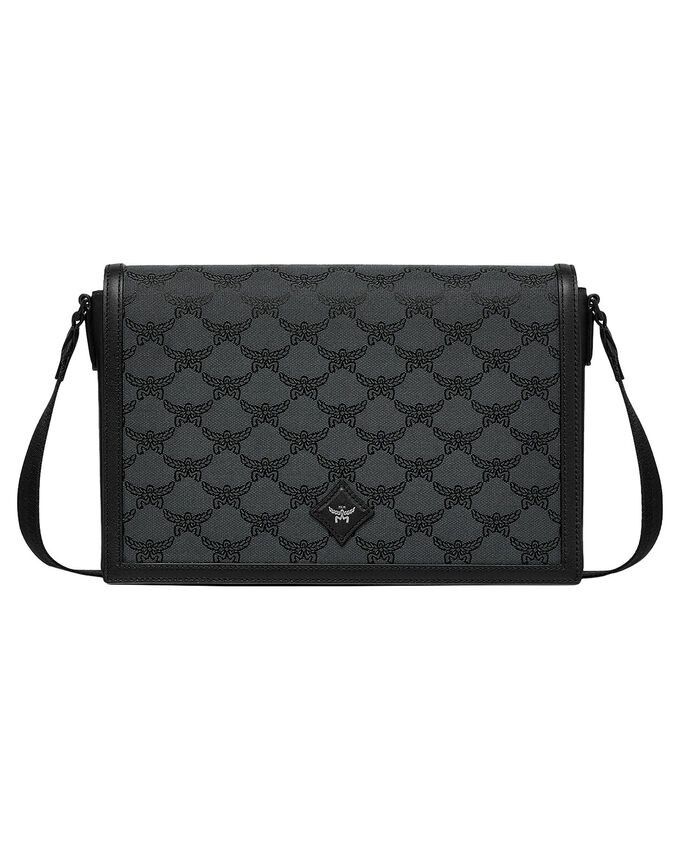 MCM o1mt1gz0225 Size: OS / Messenger Small Bag in Black/Grey Size ONE SIZE - 1 Thumbnail
