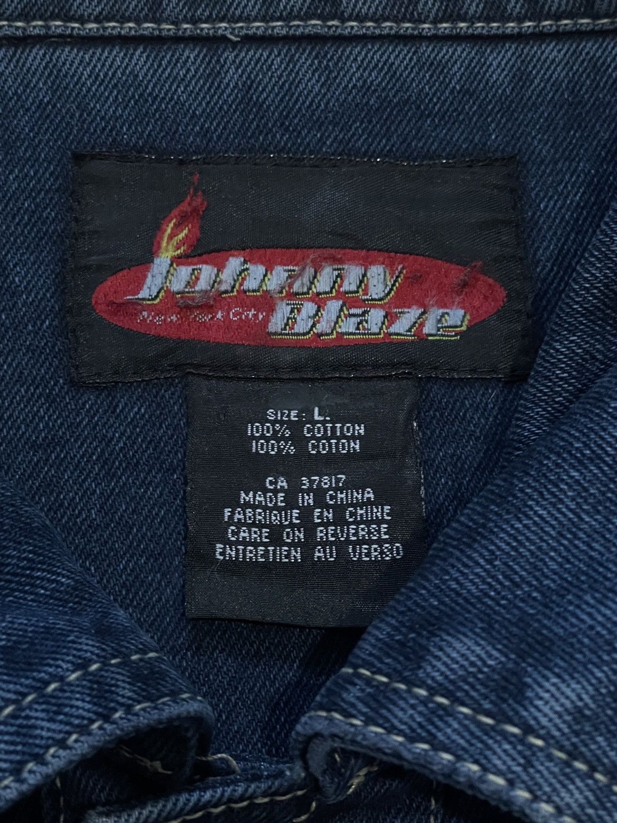 Other Johnny Blaze Vintage Denim Jacket L Boxy Hip Hop Size US L / EU 52-54 / 3 - 10 Thumbnail