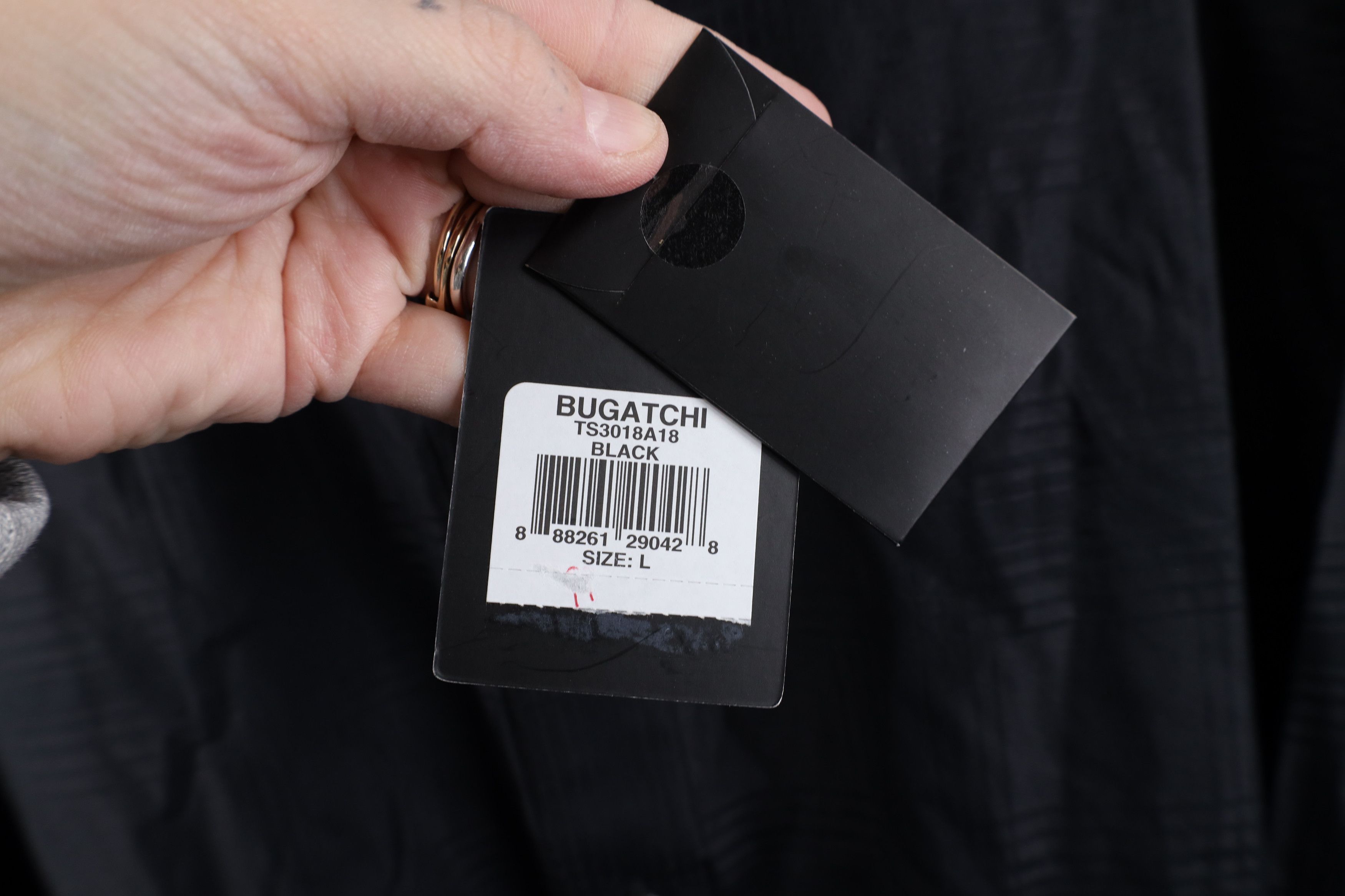 Vintage New Bugatchi Uomo Satin Plaid Collared Button Shirt Black Size US L / EU 52-54 / 3 - 5 Thumbnail