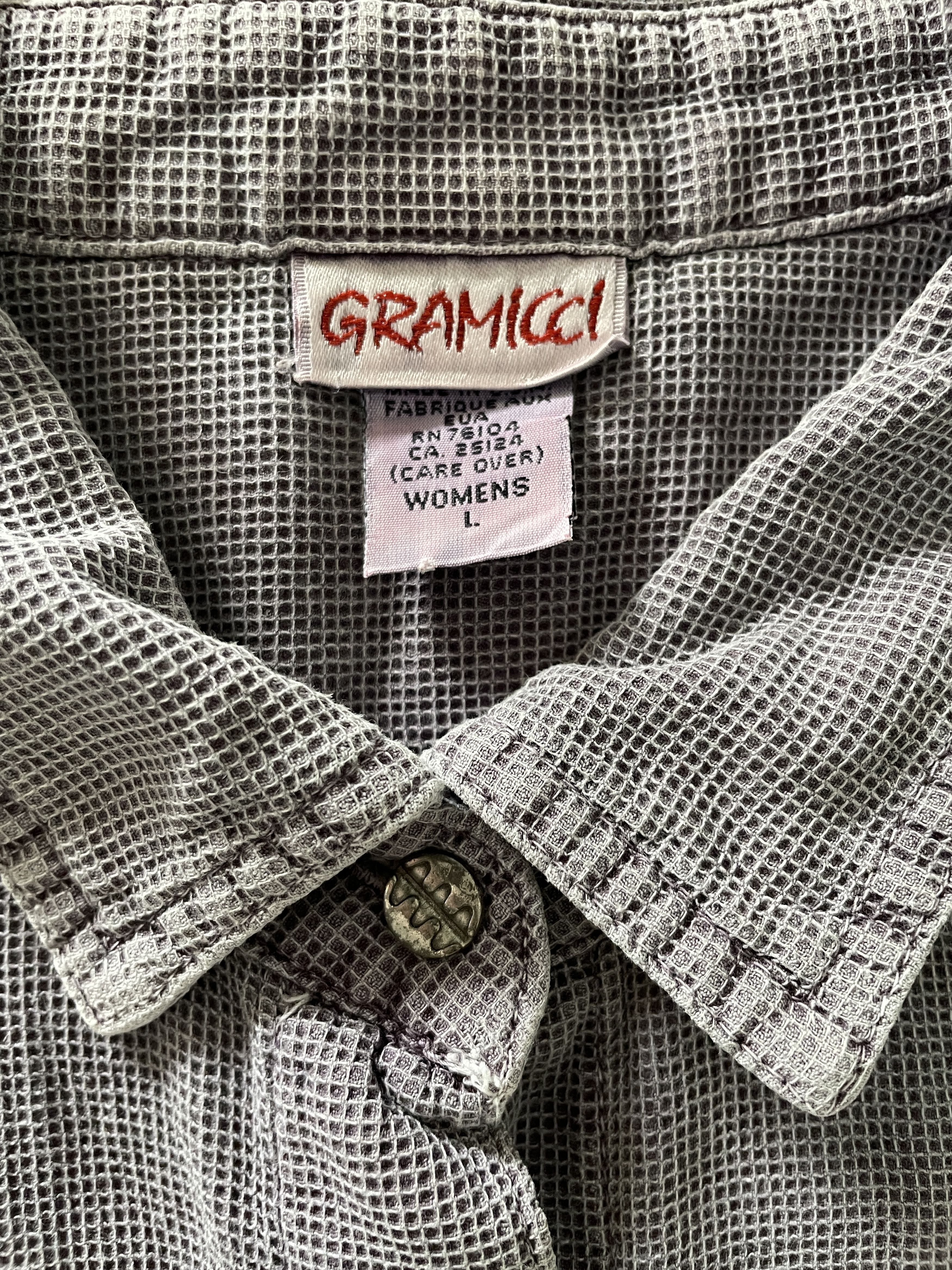 Gramicci Vintage 90s Gramicci Sleeveless Button Down Shirt Size L / US 10 / IT 46 - 3 Thumbnail