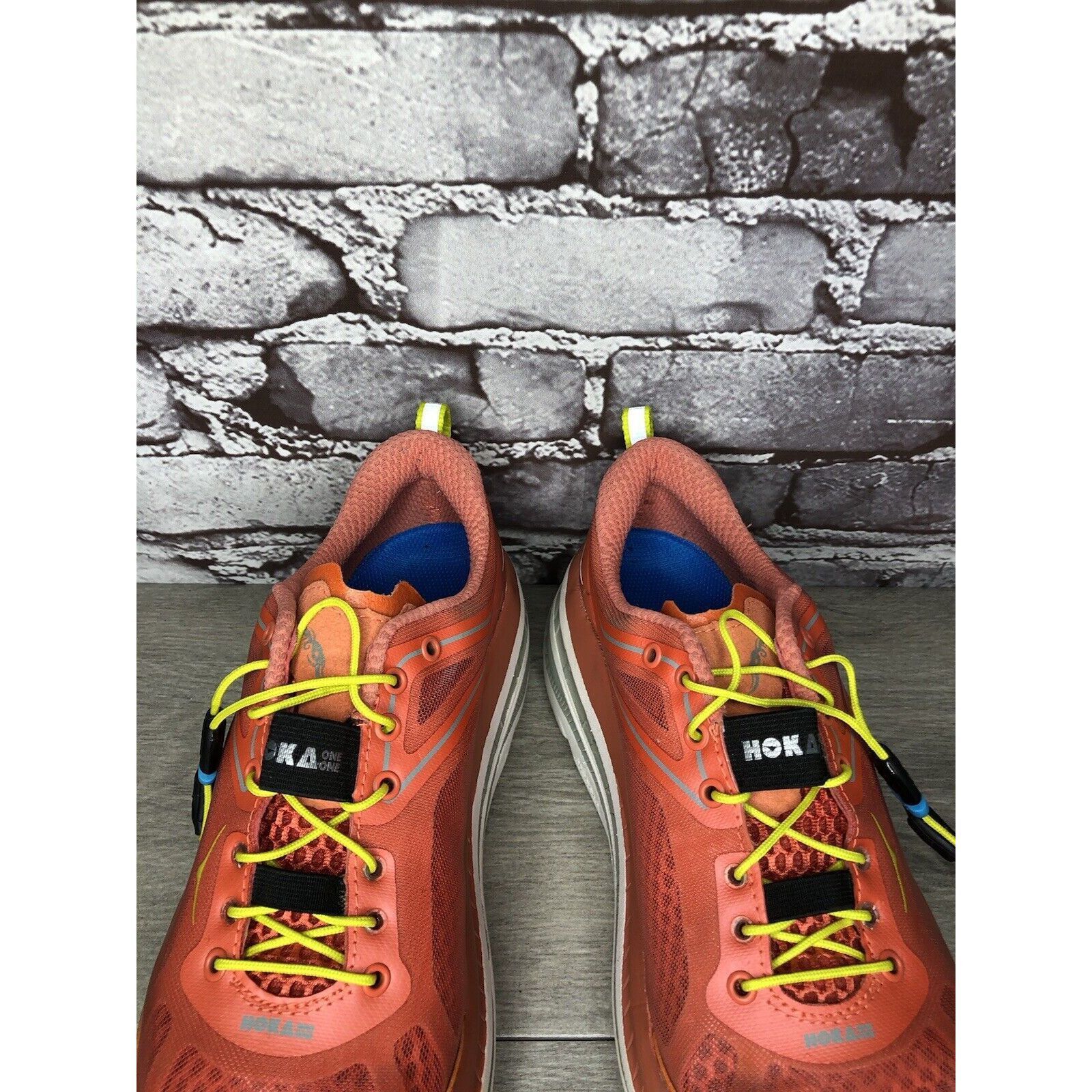 Hoka Hoka One One Bondi 3 Coral Orange Synthetic Lace Up Gym Runn Size US 7.5 / IT 37.5 - 16 Thumbnail