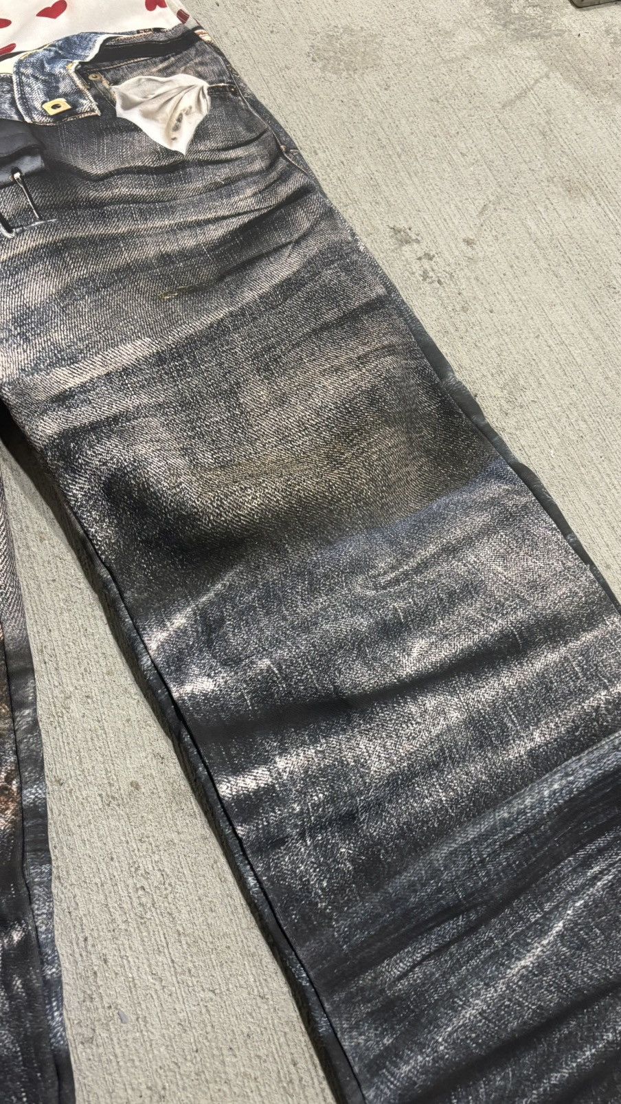 Designer Rotborough “Bad Day Sweatpants” Trompe L'Oeil Size US 32 / EU 48 - 4 Thumbnail