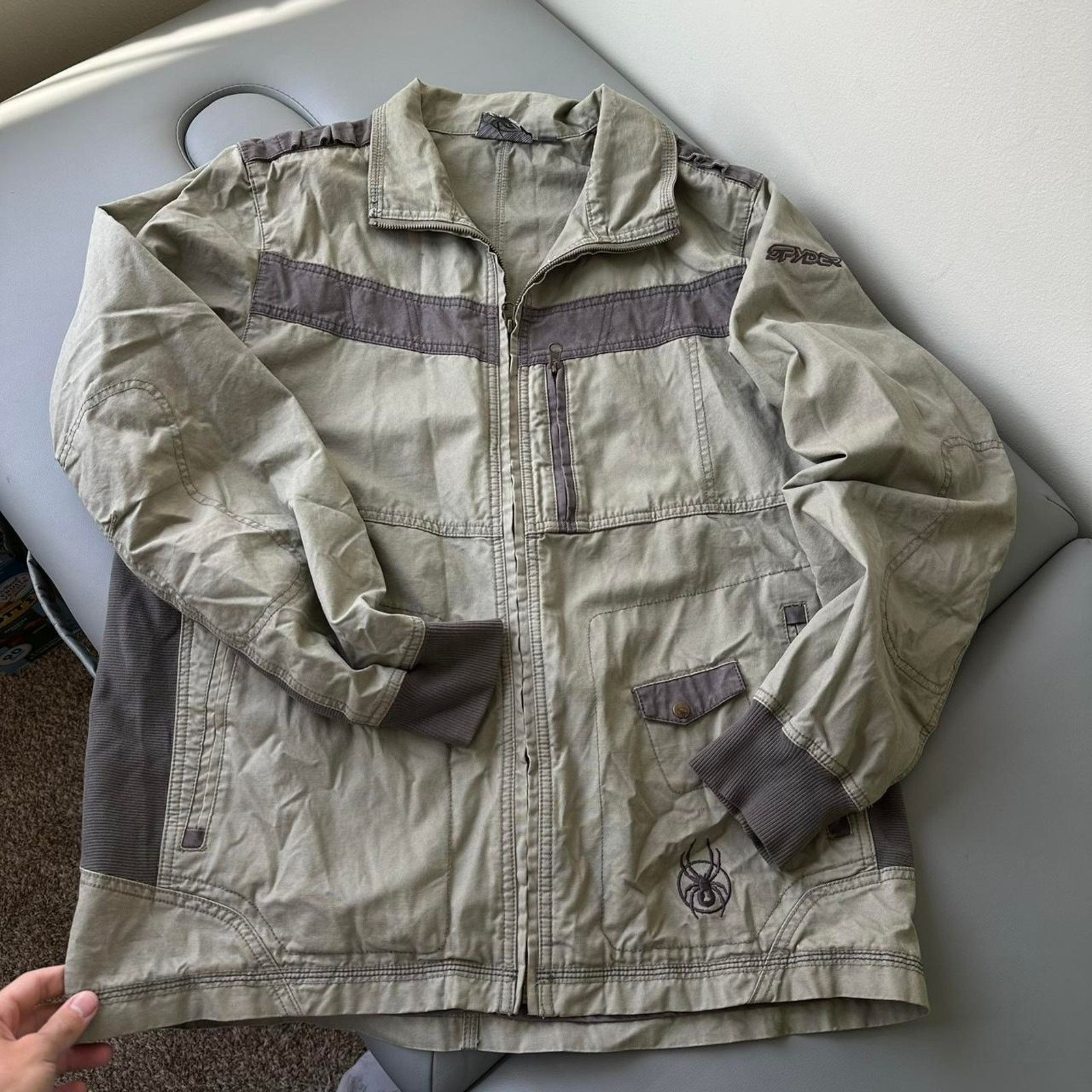 Spyder Vintage 00s Spyder Tactical Canvas Lightweight Jacket Coat Size US L / EU 52-54 / 3 - 3 Thumbnail