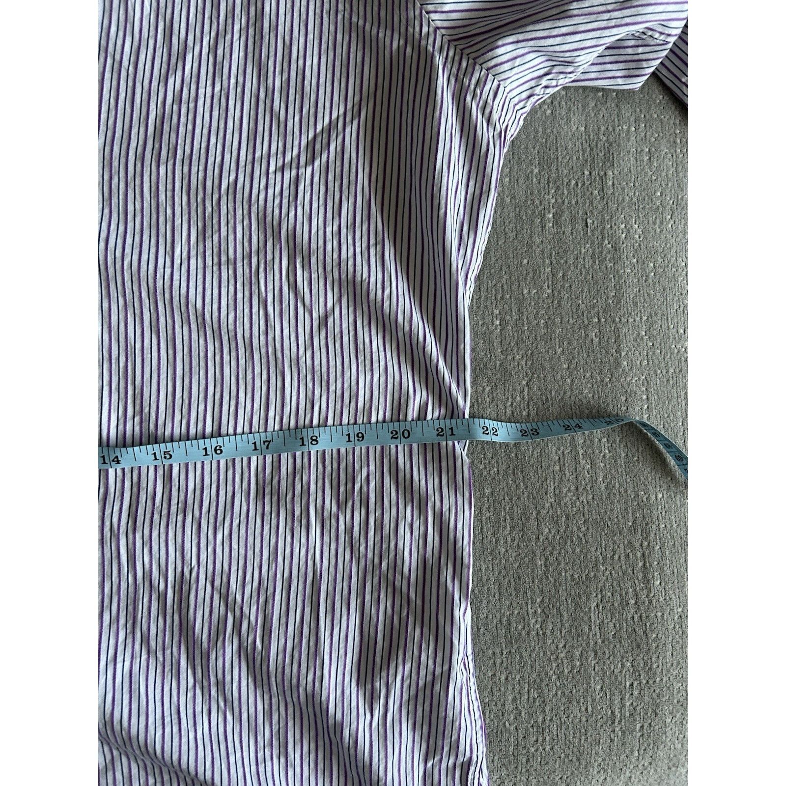 Ted Baker Ted Baker London Stripped Floral Extended-Cuff Shirt 16 1/2 Size US M / EU 48-50 / 2 - 12 Thumbnail
