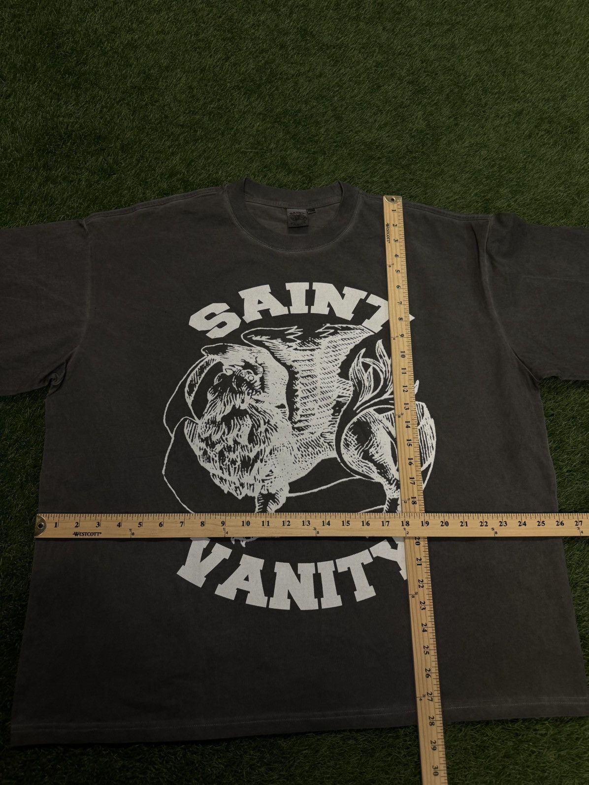 Saint Vanity Saint Vanity Grey Logo Tee Shirt Size XL (NEW) Size US XL / EU 56 / 4 - 8 Thumbnail