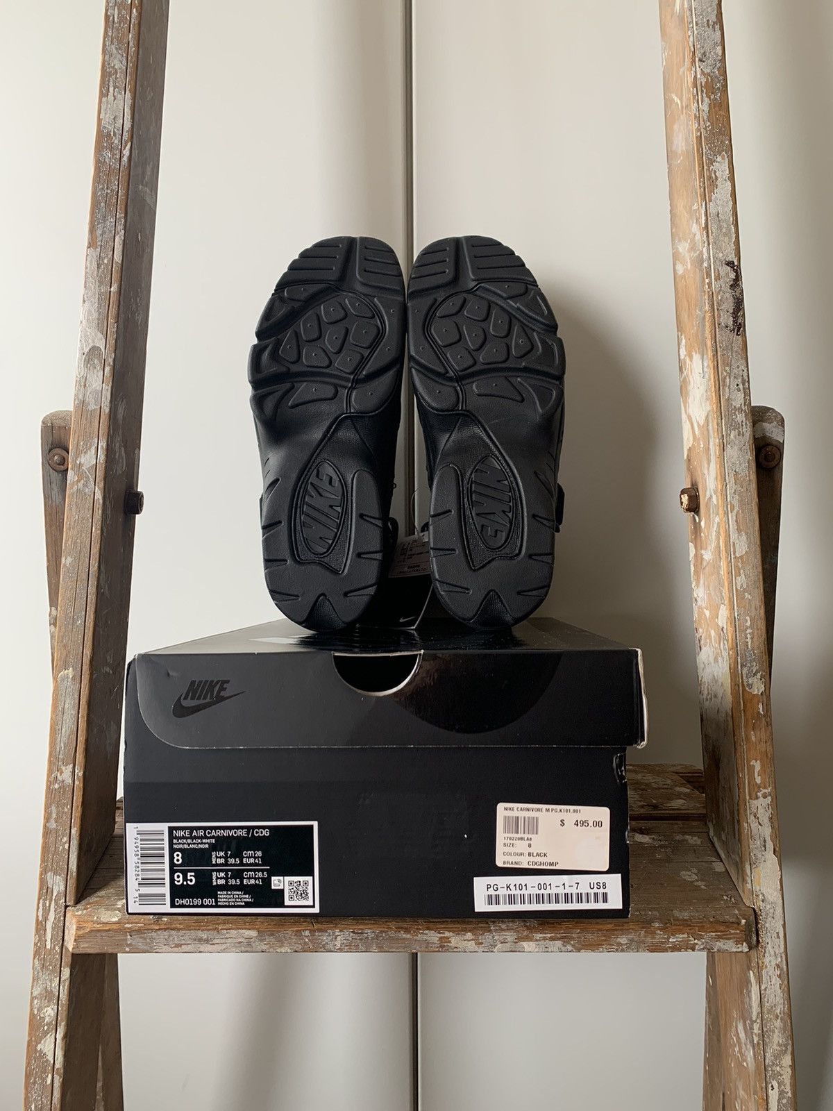Comme des Garcons Homme Plus × Nike NIKE COMME DES GARÇONS HOMME PLUS CARNIVORE BLACK SNEAKERS Size US 8 / EU 41 - 5 Thumbnail