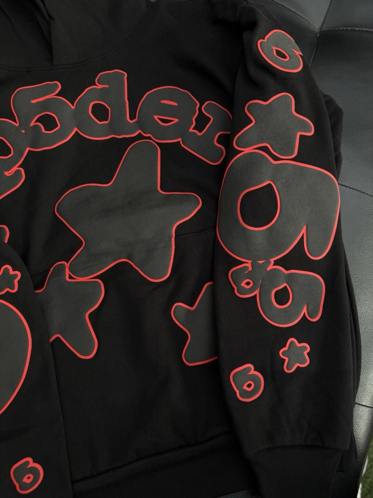 Sp5der Sp5der Worldwide Black Red Hoodie Size Medium (NEW) Size US M / EU 48-50 / 2 - 2 Thumbnail