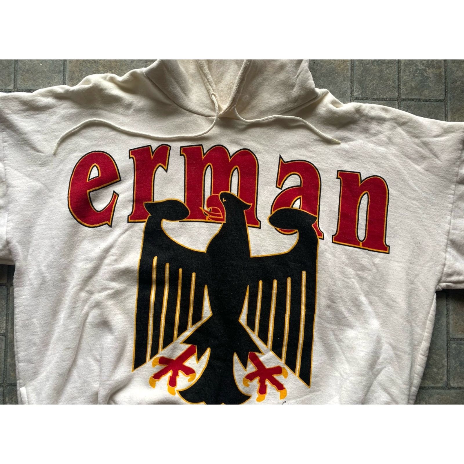 Vintage Calhoun Cotton Prints Hoodie White Men 2 Pullover Canada Size US XS / EU 42 / 0 - 4 Thumbnail