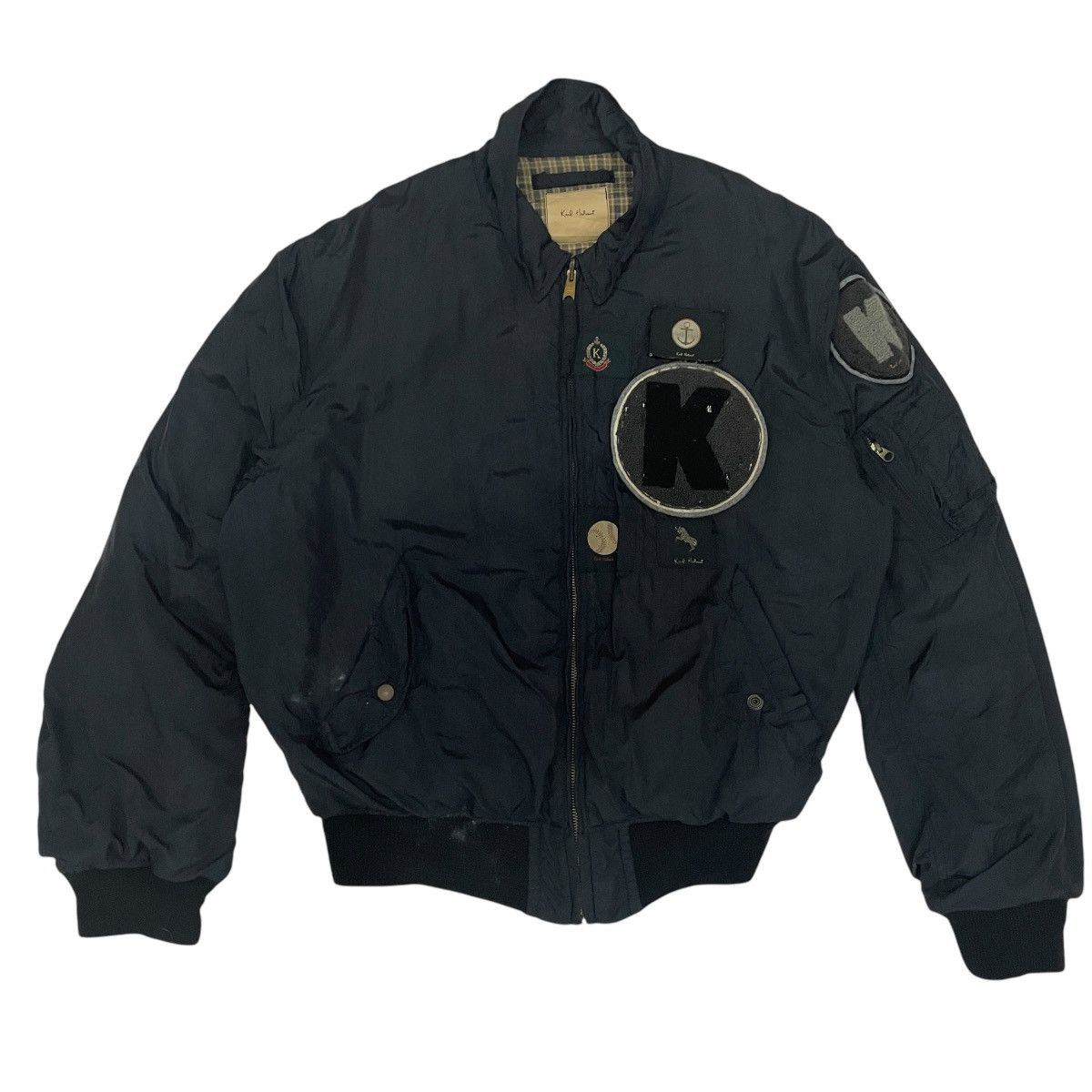 Karl Helmut Vintage Karl Helmut Big Logo Bomber Jacket Size US XL / EU 56 / 4 - 1 Thumbnail