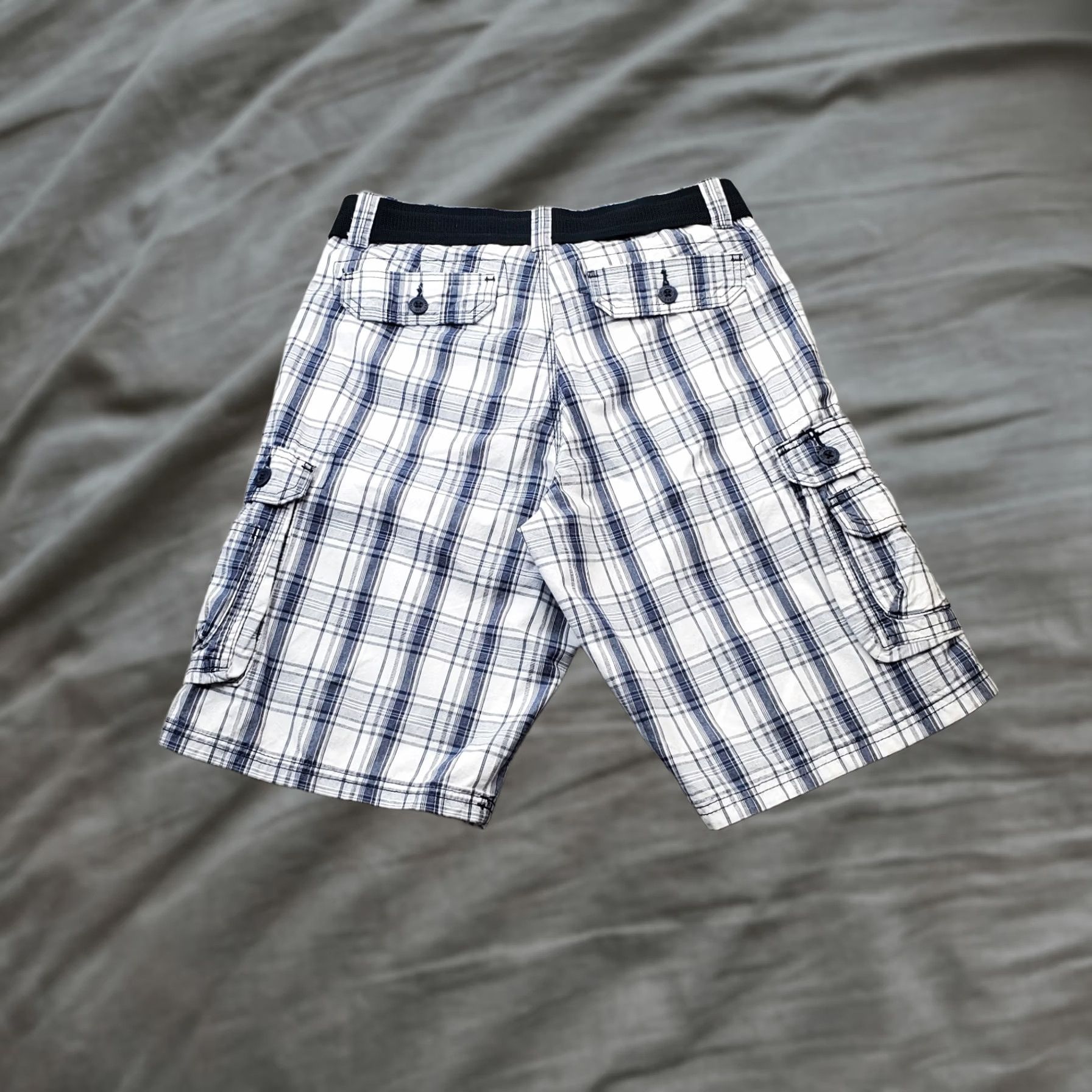 Lee Lee Cargo Shorts Mens Size 30 Multicolor Plaid Belted Wyoming Outdoor 11" Inseam Size US 30 / EU 46 - 1 Thumbnail