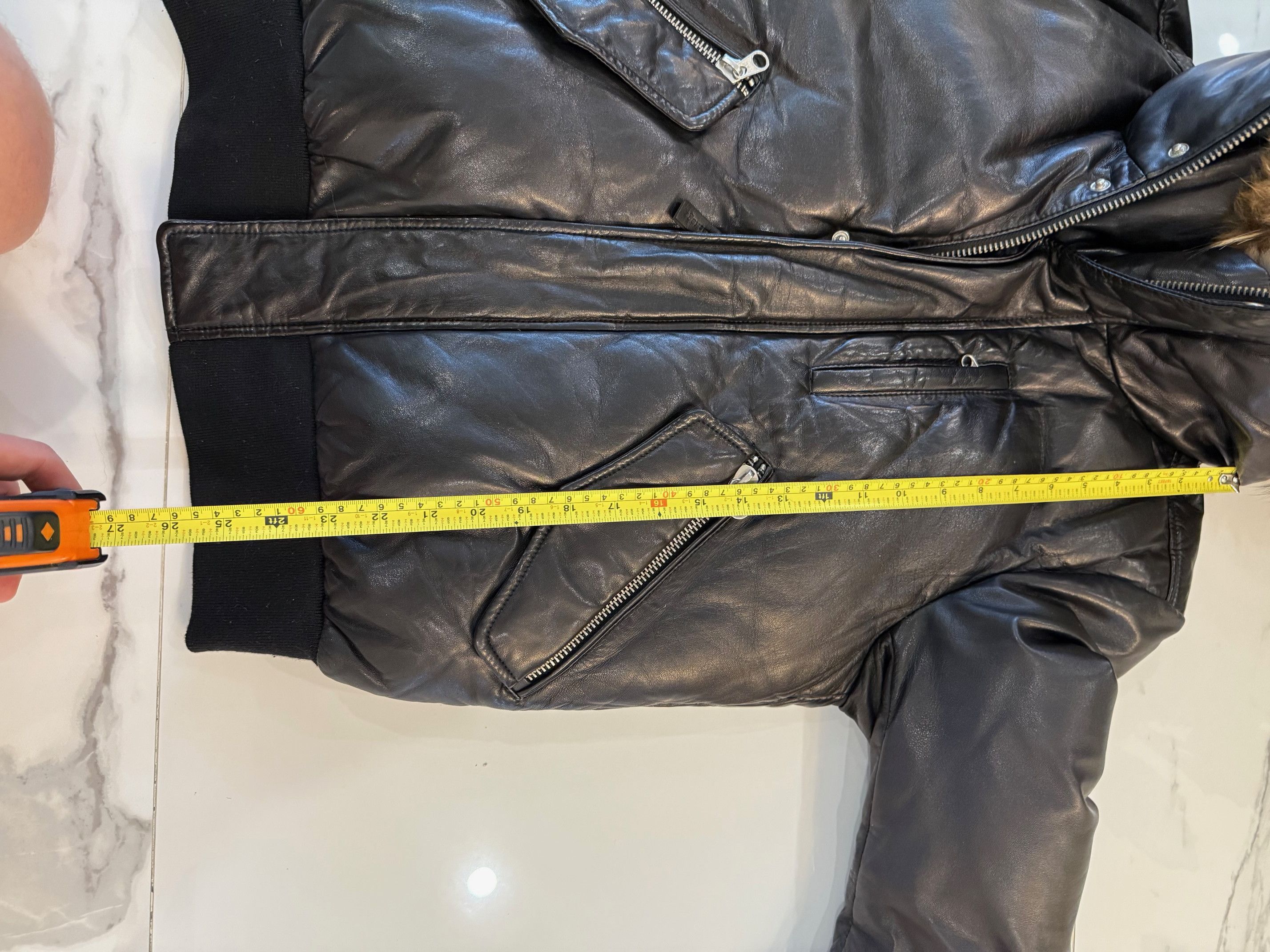 Mackage Mackage Glen Leather Down Bomber Size US S / EU 44-46 / 1 - 10 Thumbnail