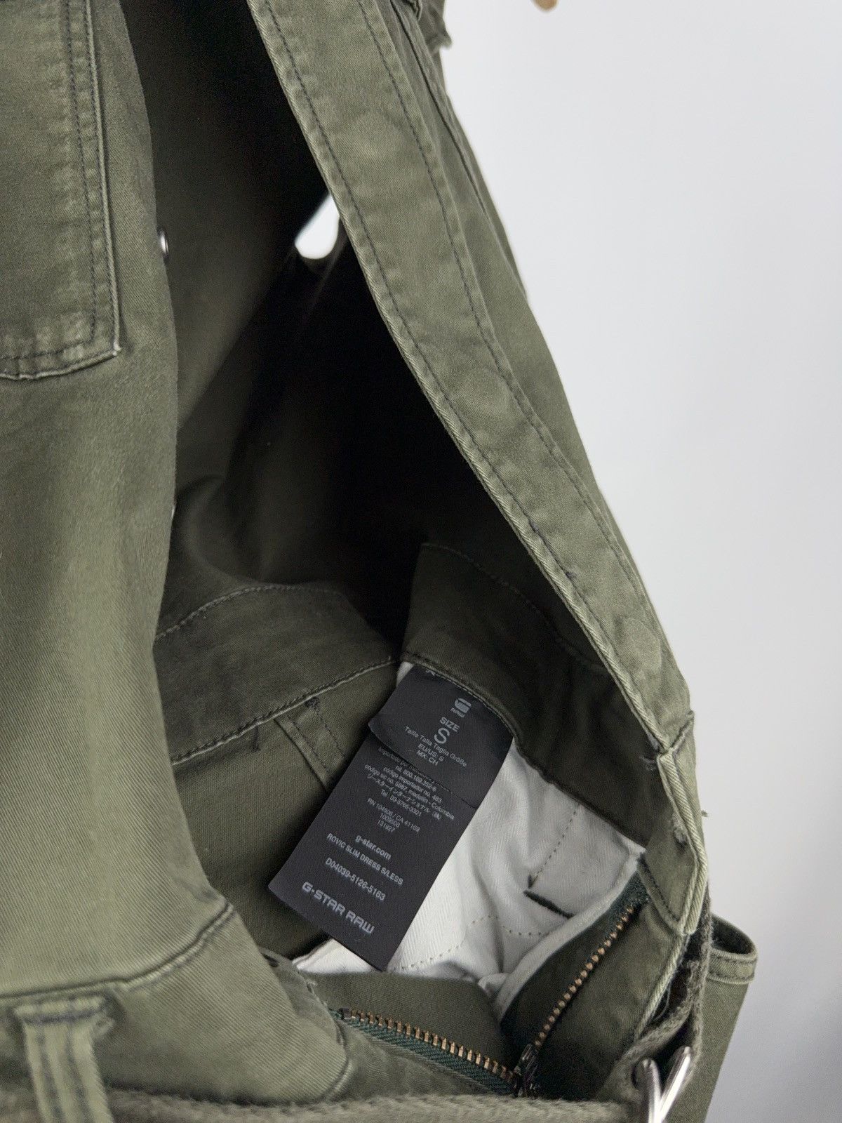 G-Star × Vintage G-Star RAW Belted Utility Shirt Dress Khaki Sleeveless S Size S / US 4 / IT 40 - 6 Thumbnail