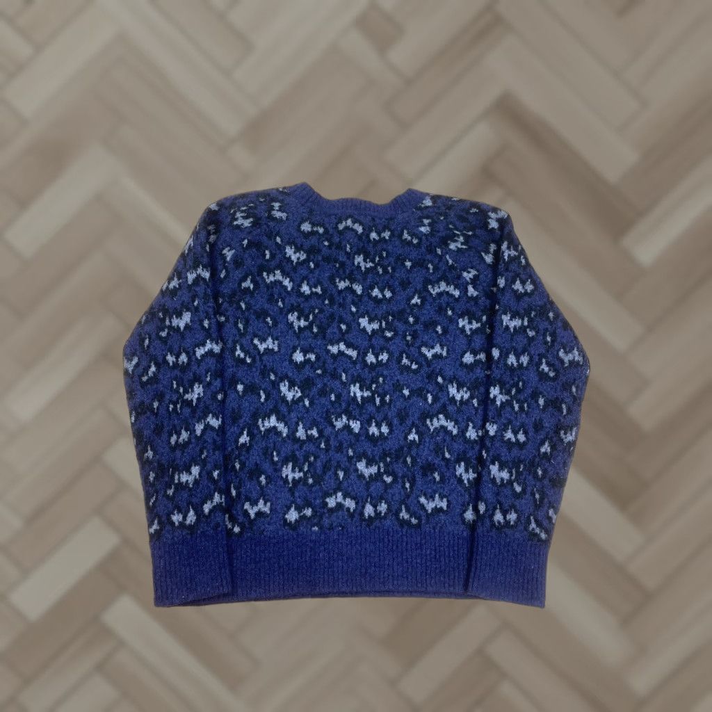 Athleta Athleta Womens Sweater M Blue Pattern Merino Wool Blend Casual Pullover #8145 Size M / US 6-8 / IT 42-44 - 1 Thumbnail