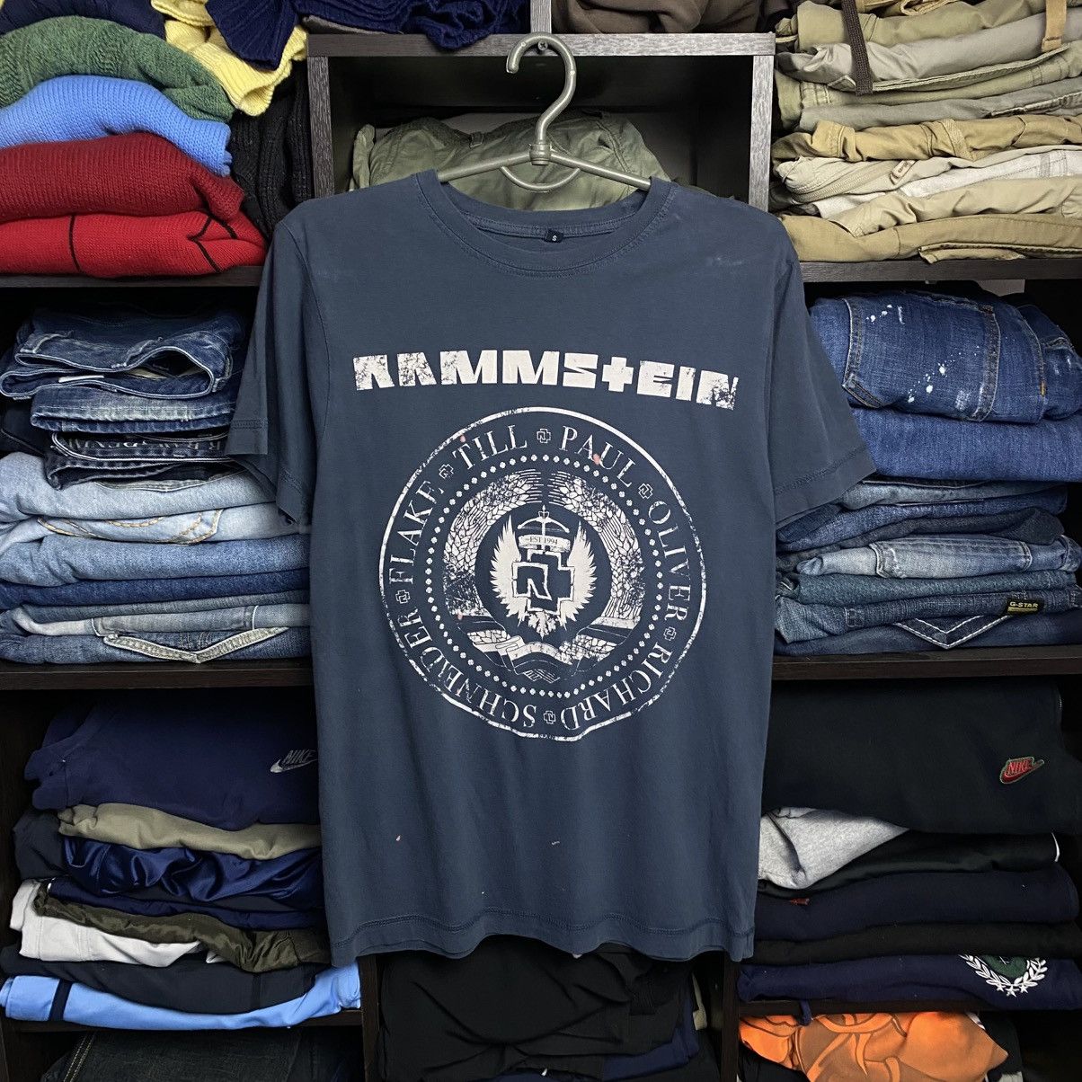 Band Tees Vintage Rammstein Big Logo rock band 00’s rare tee size S Size US S / EU 44-46 / 1 - 1 Thumbnail