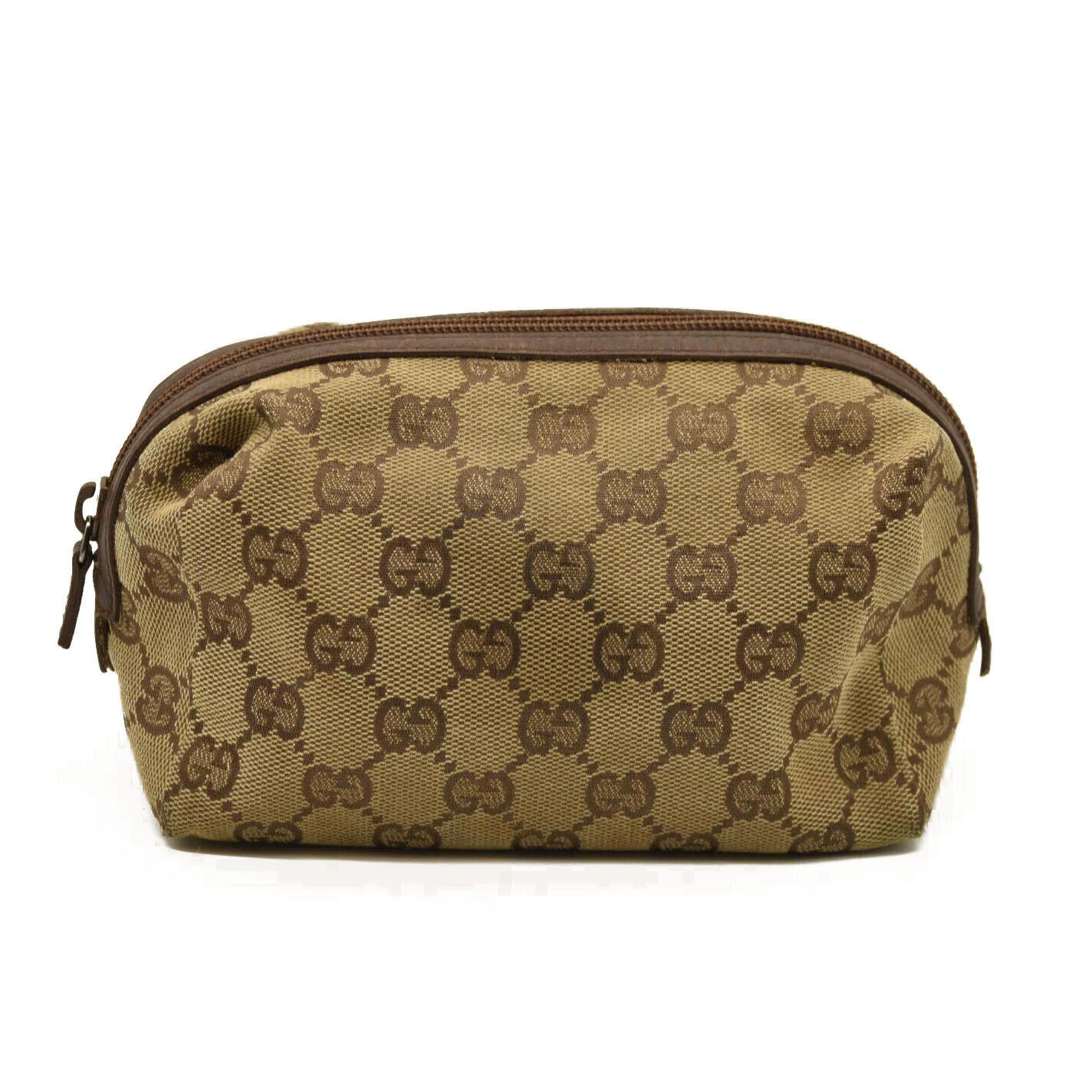 Gucci Gucci Monogram Large Cosmetic Case Brown 29595 203887 Size ONE SIZE - 3 Thumbnail