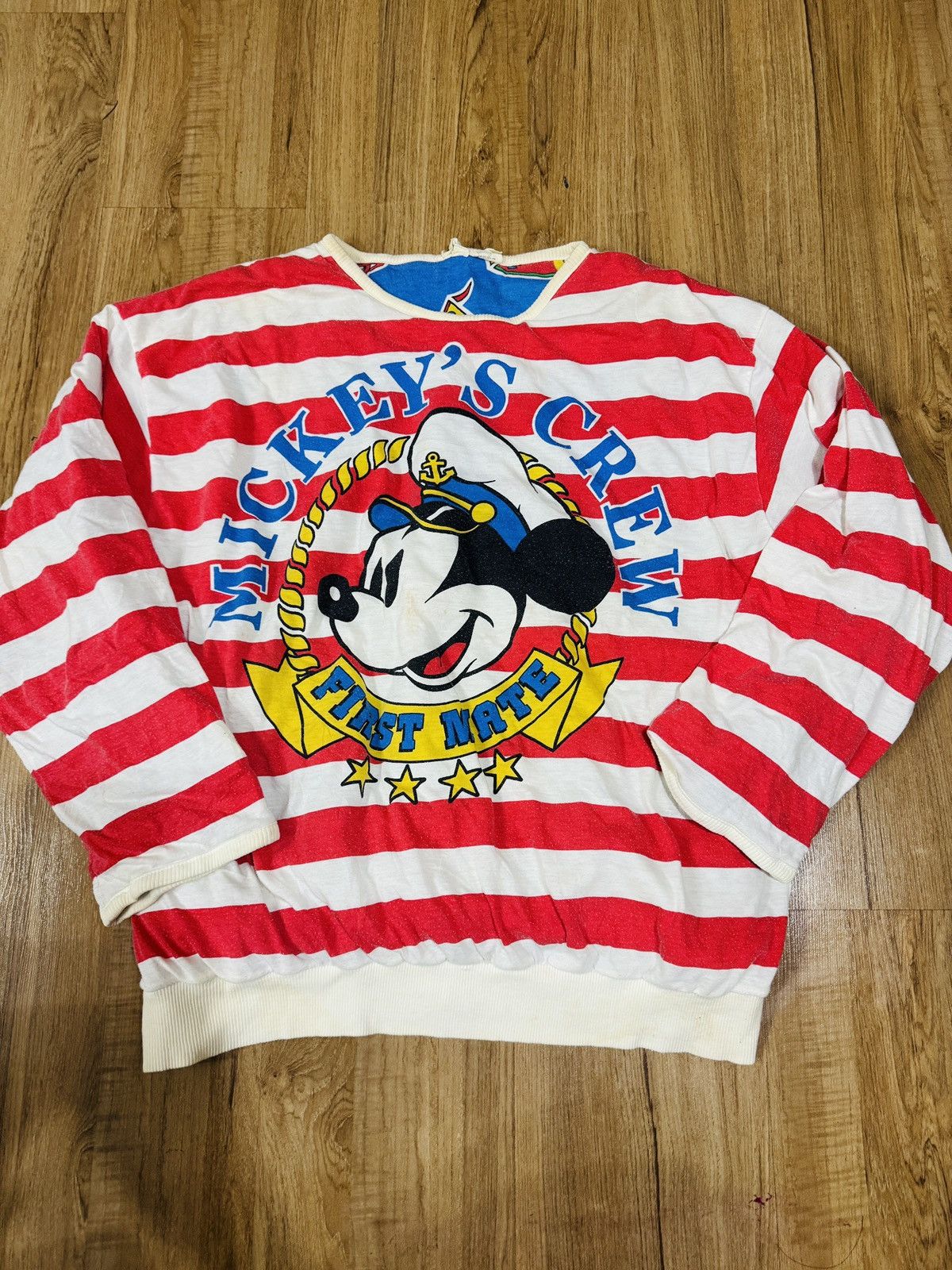 Mickey Mouse × Vintage Vintager reversible mickey sweatshirt 241 Size US L / EU 52-54 / 3 - 1 Thumbnail