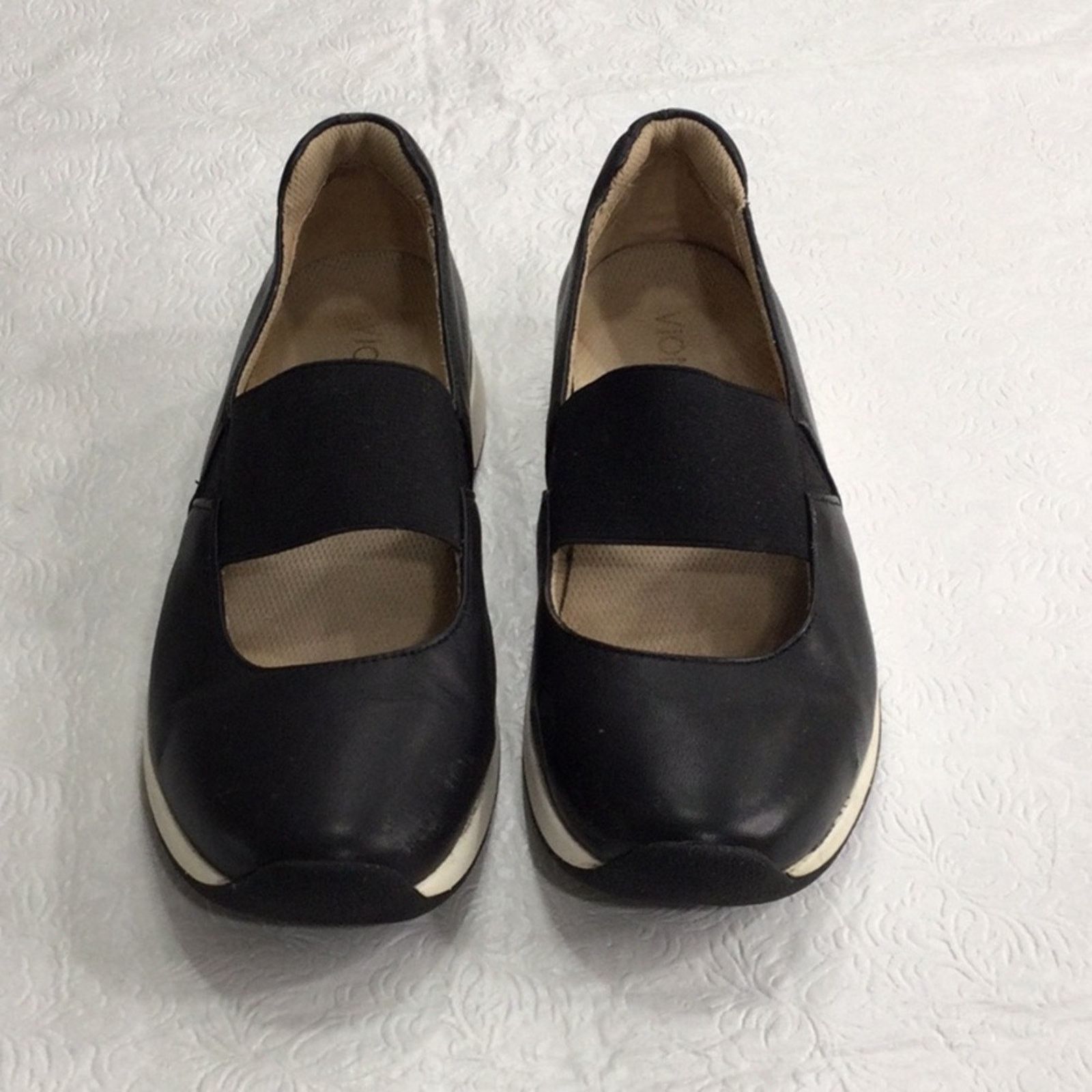 Vionic Vionic Cadee Black Leather Slip On Mary Janes Size 10 Size US 10 / IT 40 - 11 Thumbnail