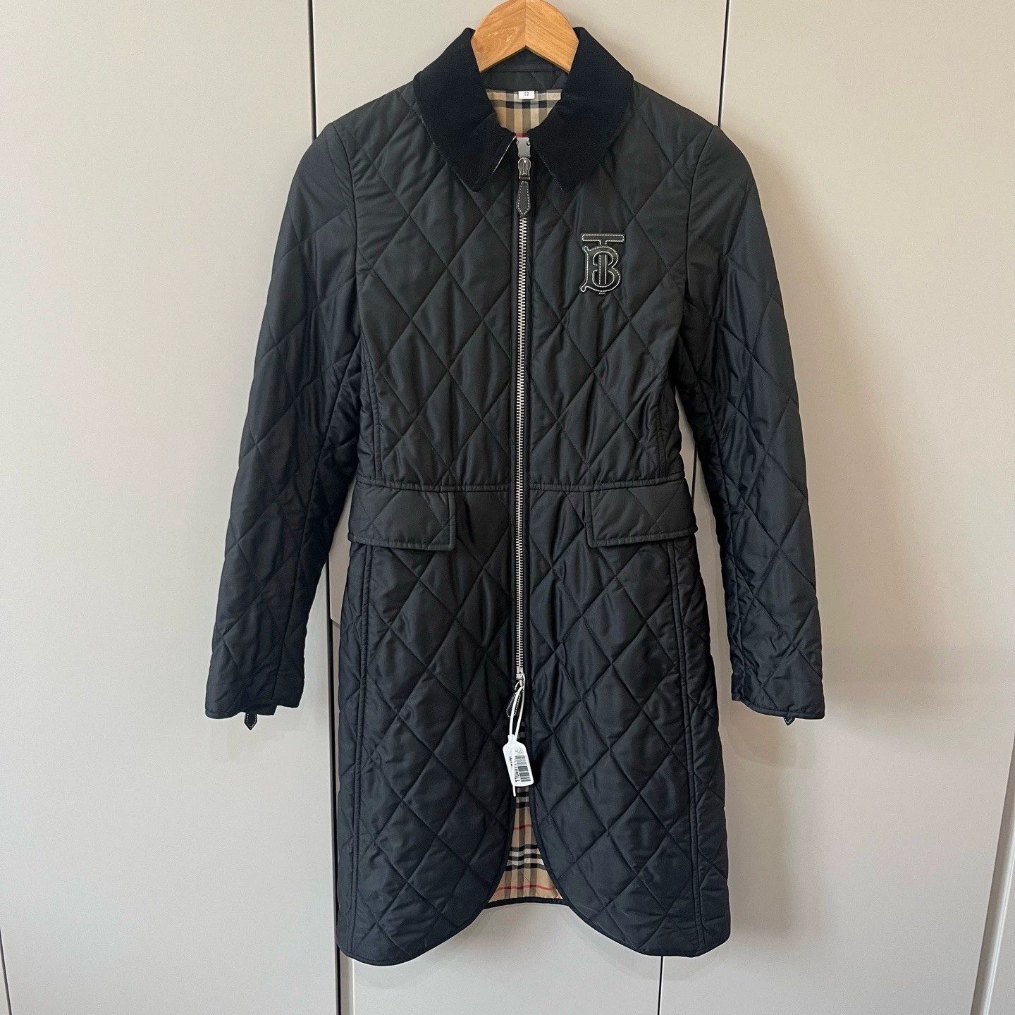 Burberry Burberry Quilted Black Cotton Coat XS Size US XS / EU 42 / 0 - 1 Thumbnail