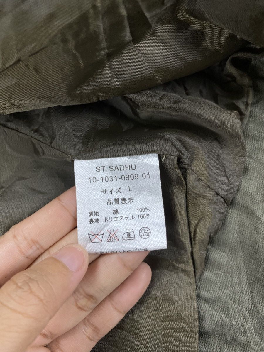 Japanese Brand × Le Grande Bleu (L.G.B.) × Vintage Vtg Japanese Brand Khaki Green Double Collar Cotton Jacket Size US M / EU 48-50 / 2 - 12 Thumbnail