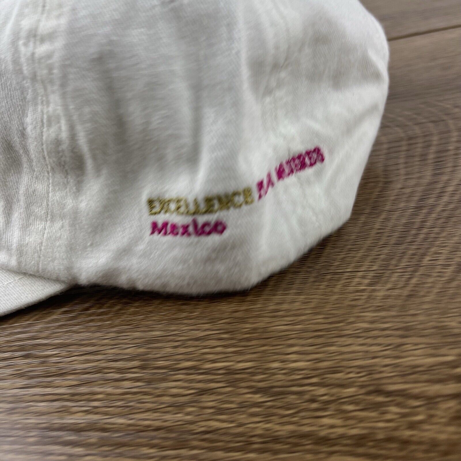 Other Mexico Hat White Cap Hat Adjustable Hat White Adult Hat Size ONE SIZE - 8 Thumbnail