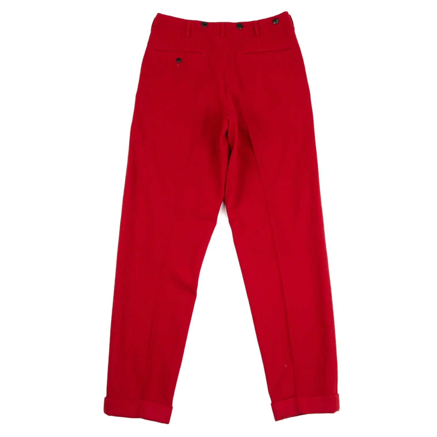 Yohji Yamamoto Yohji Yamamoto Wool Nylon Suspender Pants Red S Size US 36 / EU 52 - 8 Thumbnail