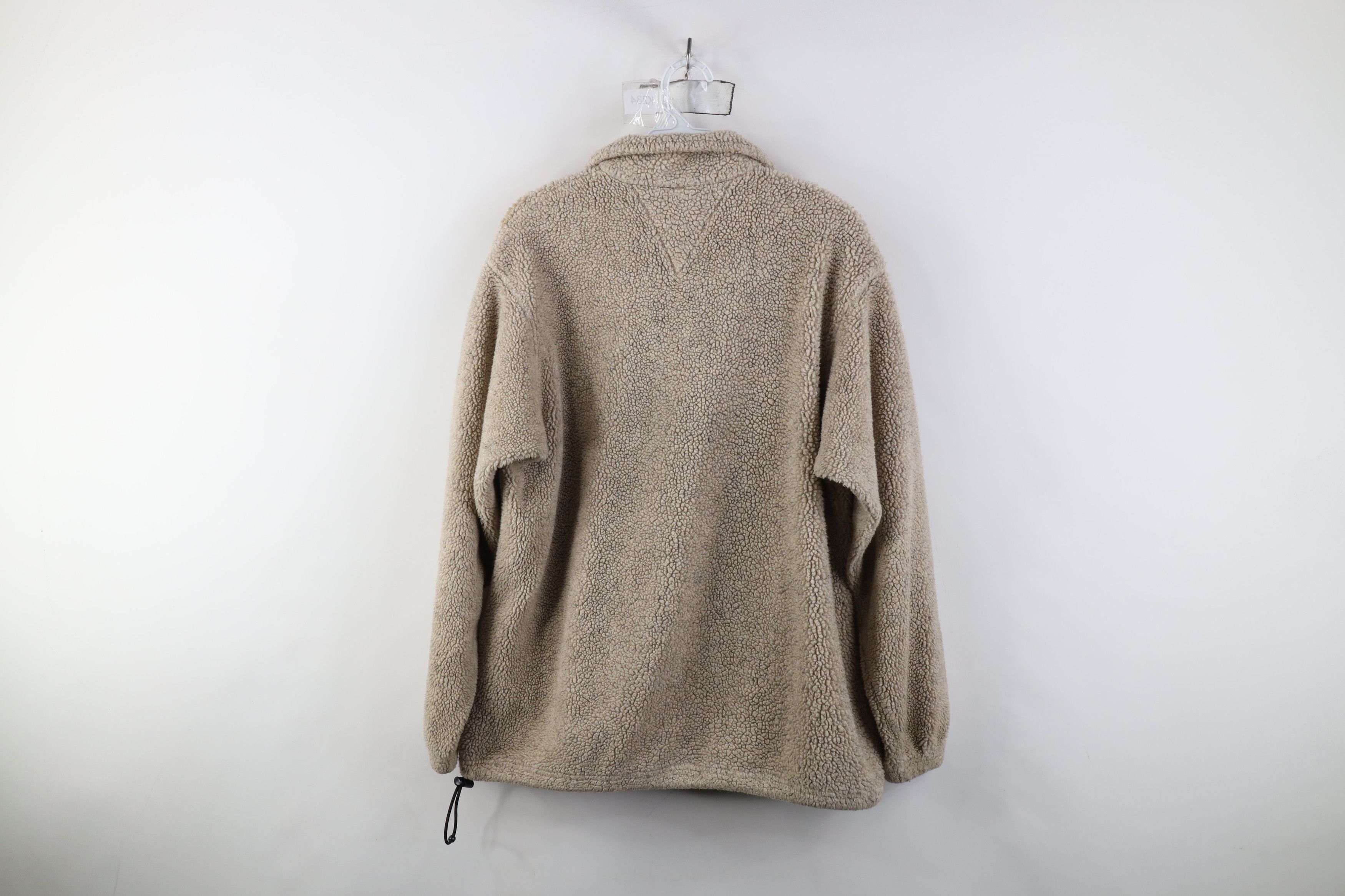 Lands' End Vintage 90s Lands End Half Zip Sweater Oatmeal Brown USA Size M / US 6-8 / IT 42-44 - 12 Thumbnail