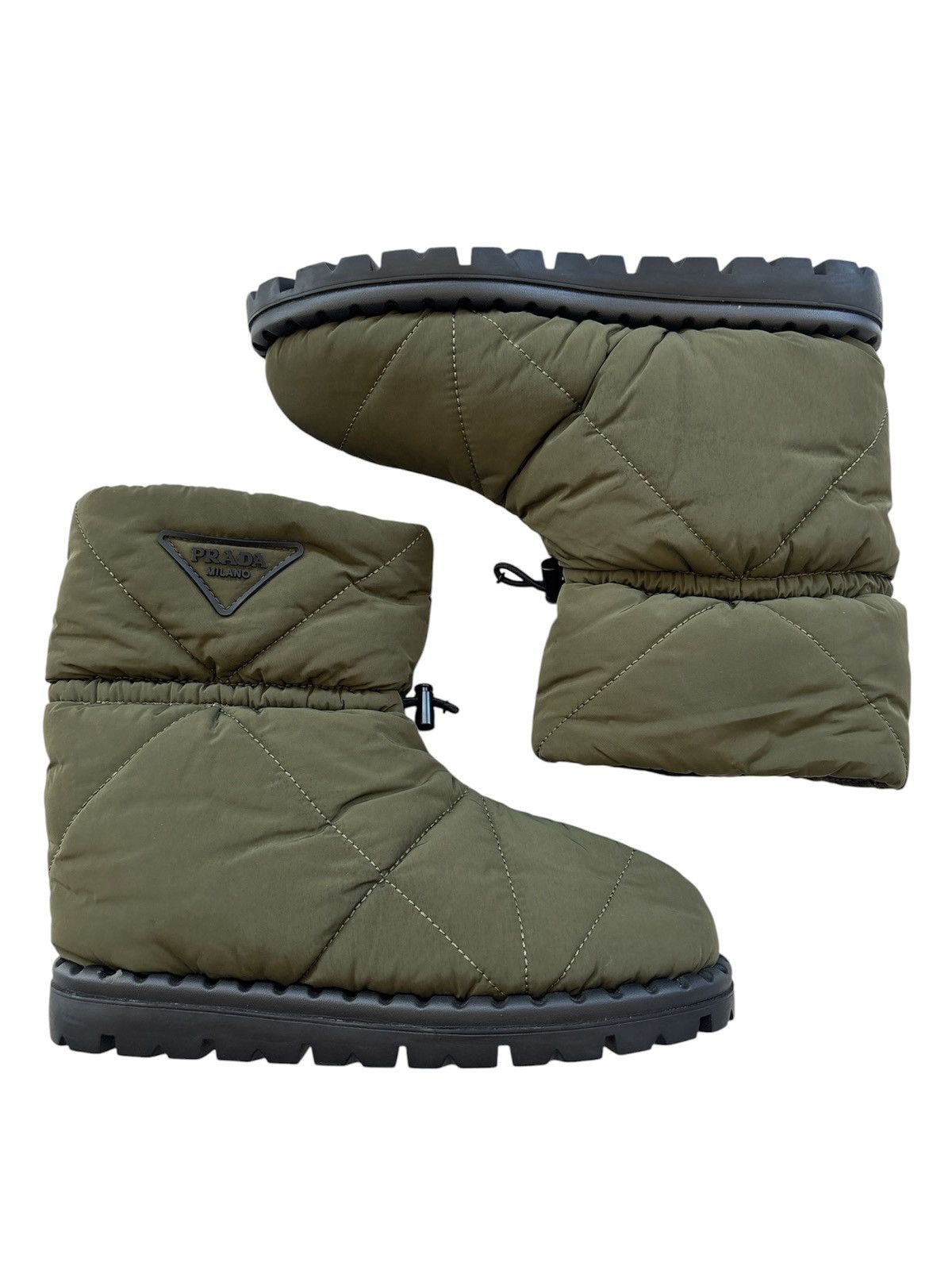 Prada Quilted Snow Boots Size US 7 / EU 40 - 3 Thumbnail