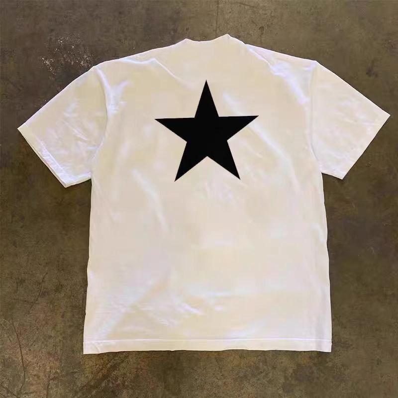 Vintage White washed vintage star print t-shirt Size US M / EU 48-50 / 2 - 1 Thumbnail