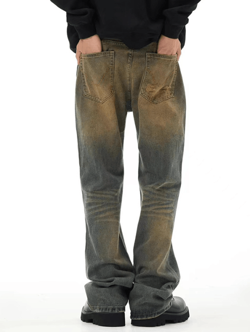 Japanese Brand × Jean High street trend American retro distressed jeans Size US 32 / EU 48 - 4 Thumbnail