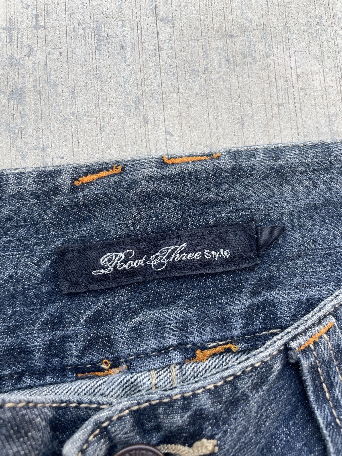 Japanese Brand 💥RARE💥2000s JAPANESE BRAND ROOT THREE WHISKER FLARE JEANS Size US 32 / EU 48 - 4 Thumbnail