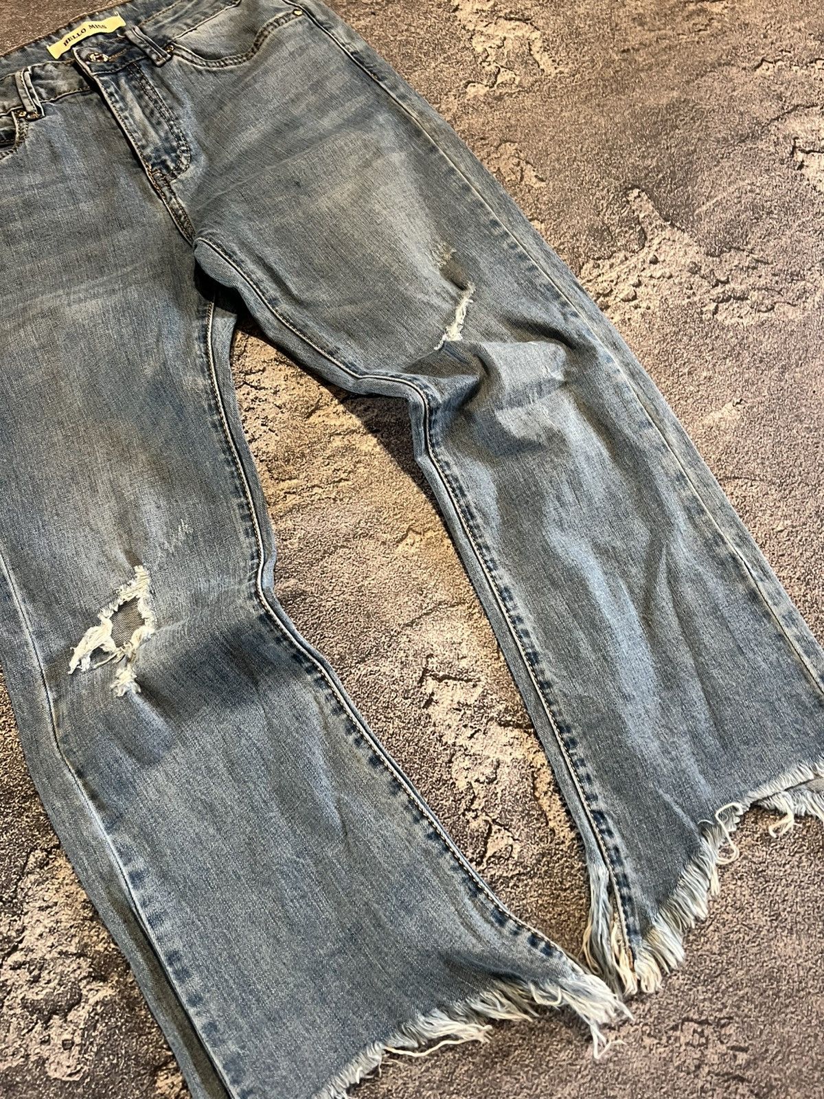 Vintage CRAZY Vintage Flared Drip Cut - Y2K Grunge Archived Avan 90s Size US 38 / EU 54 - 4 Thumbnail