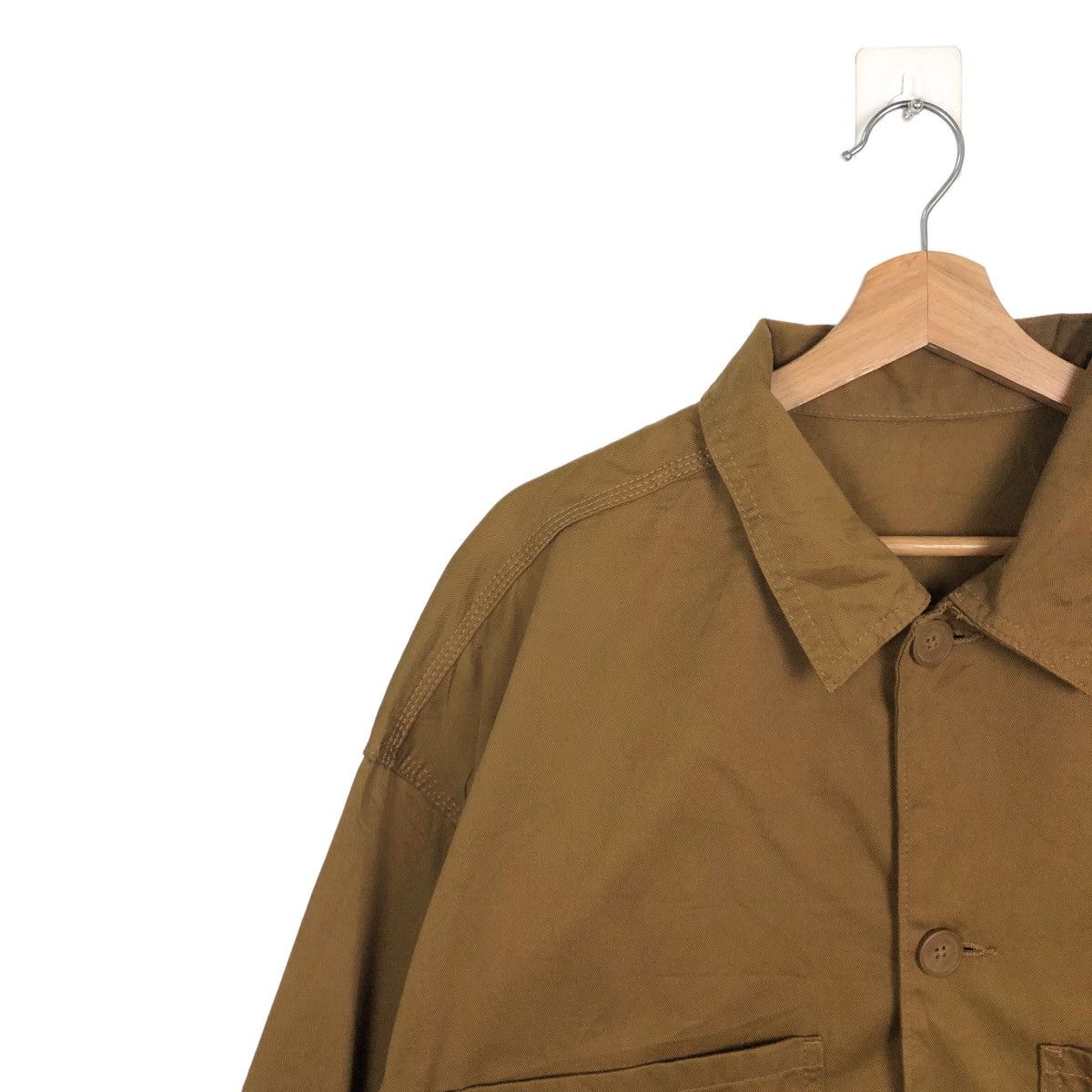 Japanese Brand 🔥VINTAGE HIKORY CHORE JACKET GU JAPAN INSPIRE ISSEY MIYAKE Size US XL / EU 56 / 4 - 6 Thumbnail