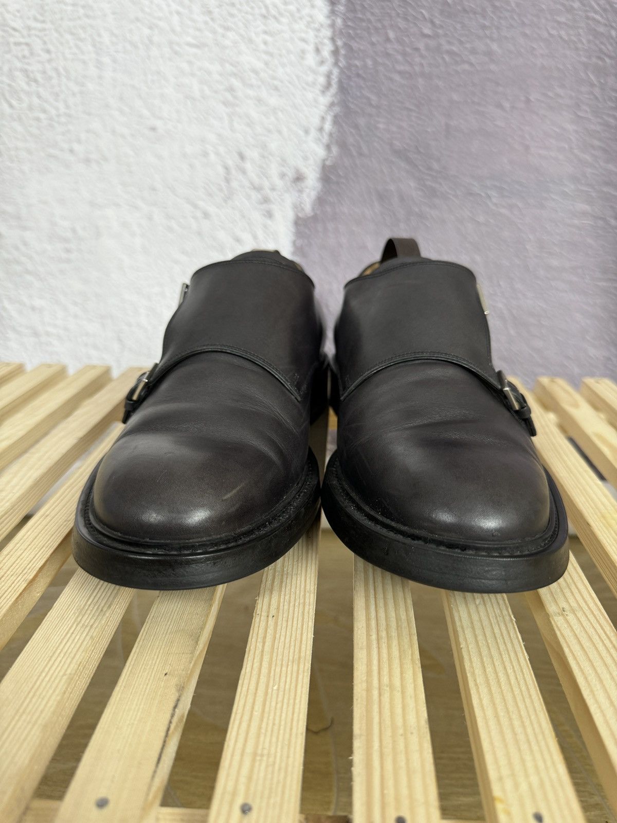 Bally Bally Switzerland double monk leather casual formal shoes Size US 9 / EU 42 - 6 Thumbnail