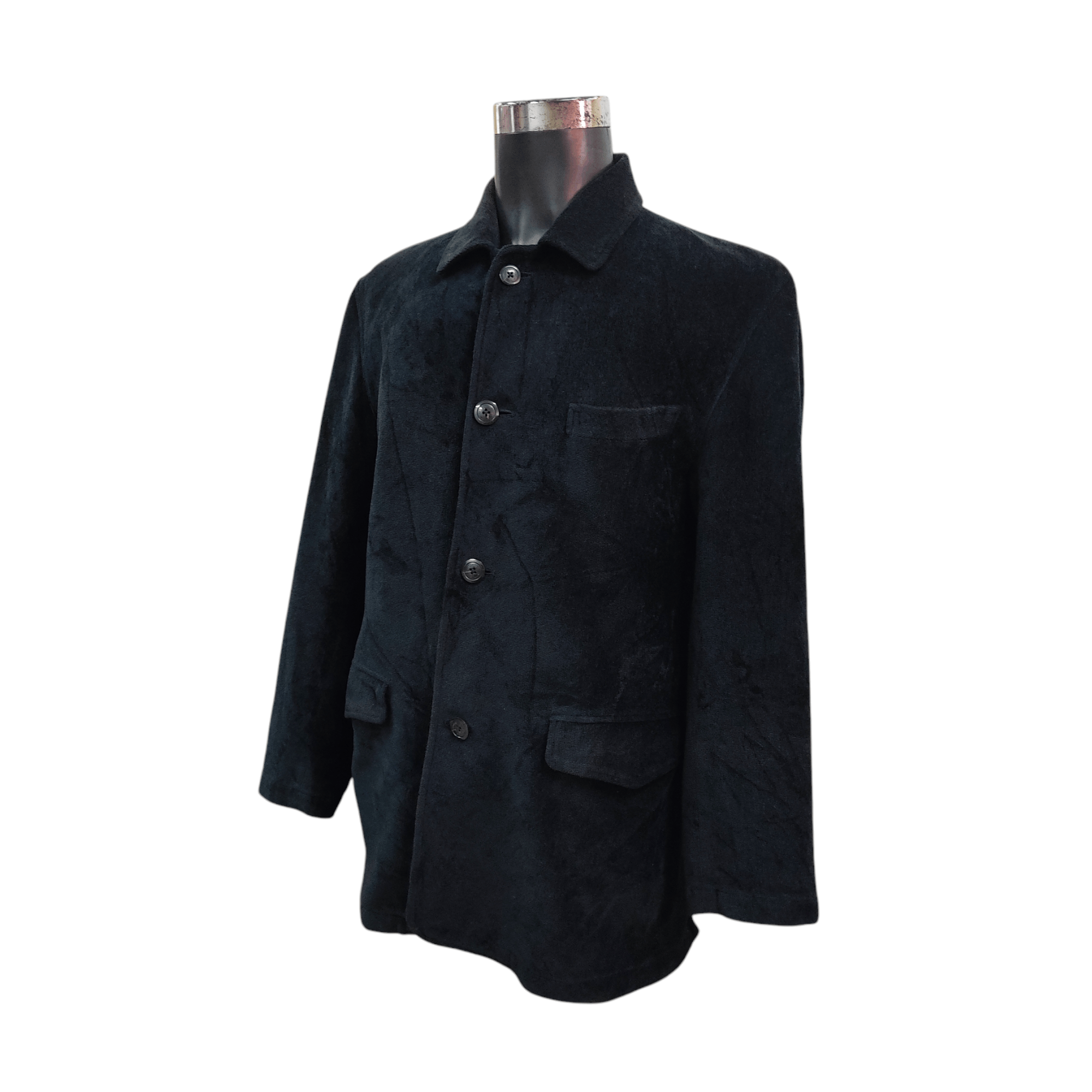 Burberry Vintage Burberry Rayon Corduroy Button Up Blazer Jacket Size US XL / EU 56 / 4 - 6 Thumbnail