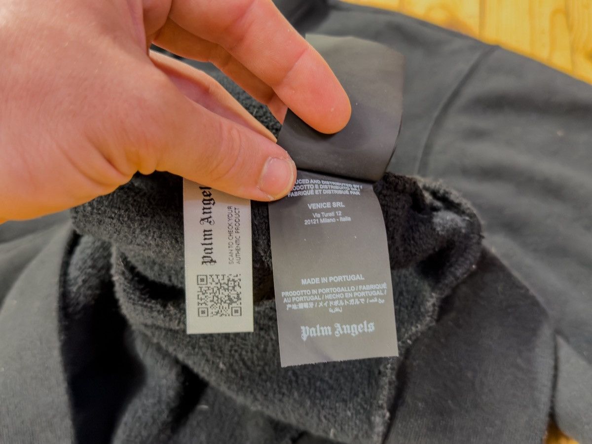 Palm Angels Palm Angels Paris Sprayed black hoodie Size US L / EU 52-54 / 3 - 9 Thumbnail