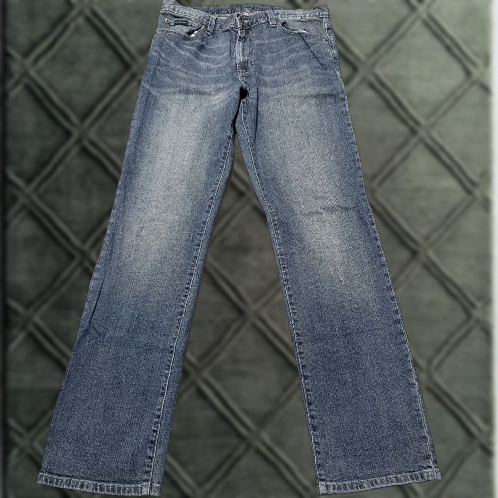 Calvin Klein Calvin Klein Jeans Men Blue Denim Straight Leg Classic Zip Fly Pockets - 34 Size US 34 / EU 50 - 1 Thumbnail