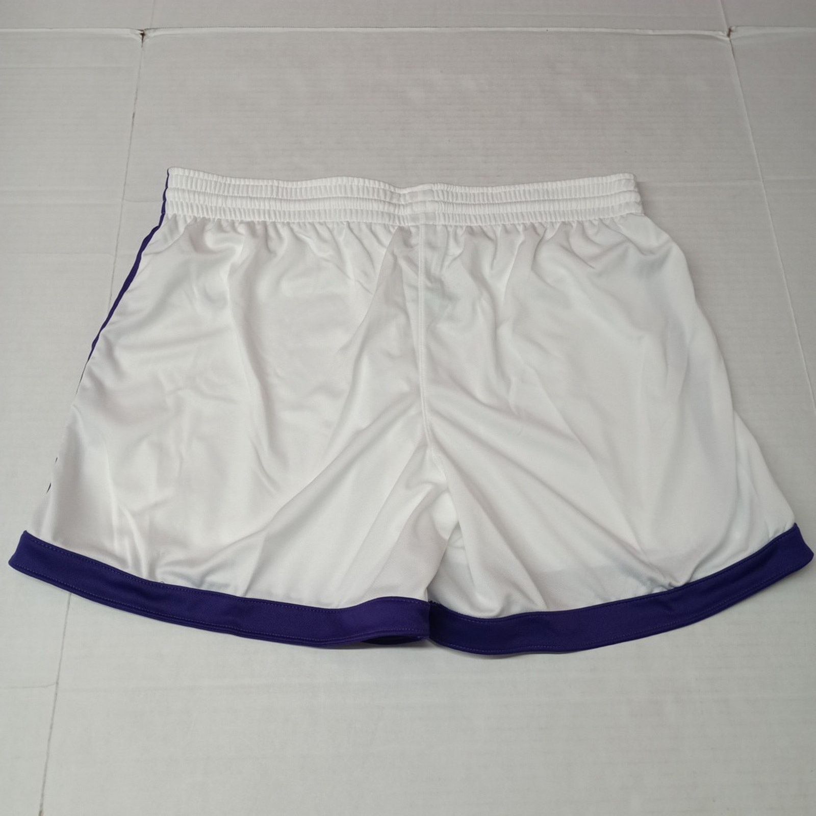 Nike Nike Team Dri-Fit Shorts Women's Size XL White Purple Trim Size 36" / US 14 / IT 50 - 6 Thumbnail