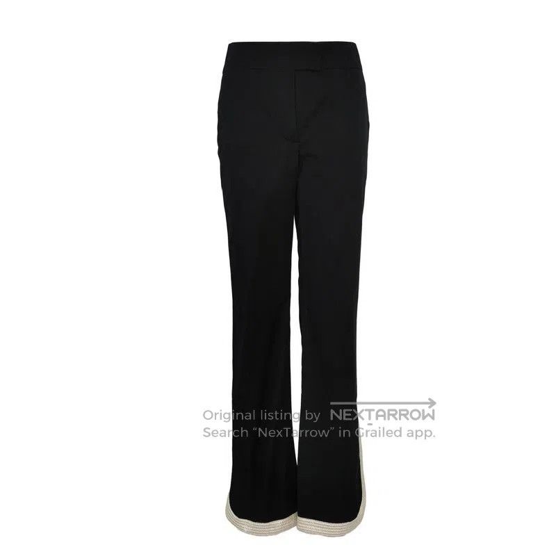 Louis Vuitton Black Cotton Contrast Panel Pants.